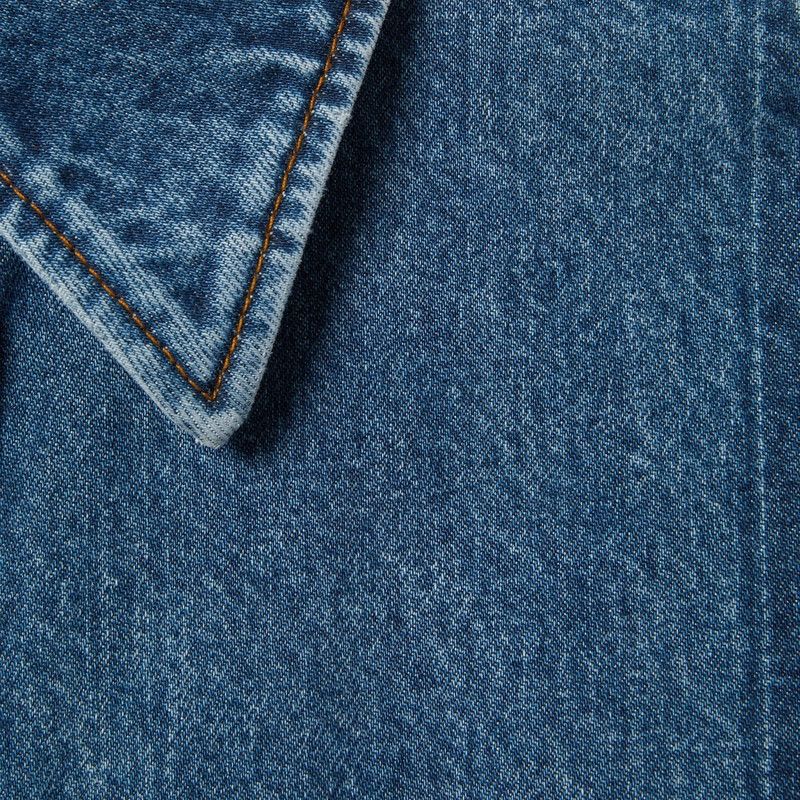 Gucci o1loc1c1125 822185 Cotton Denim Shirt in Blue Size US XS / EU 42 / 0 - 3 Thumbnail