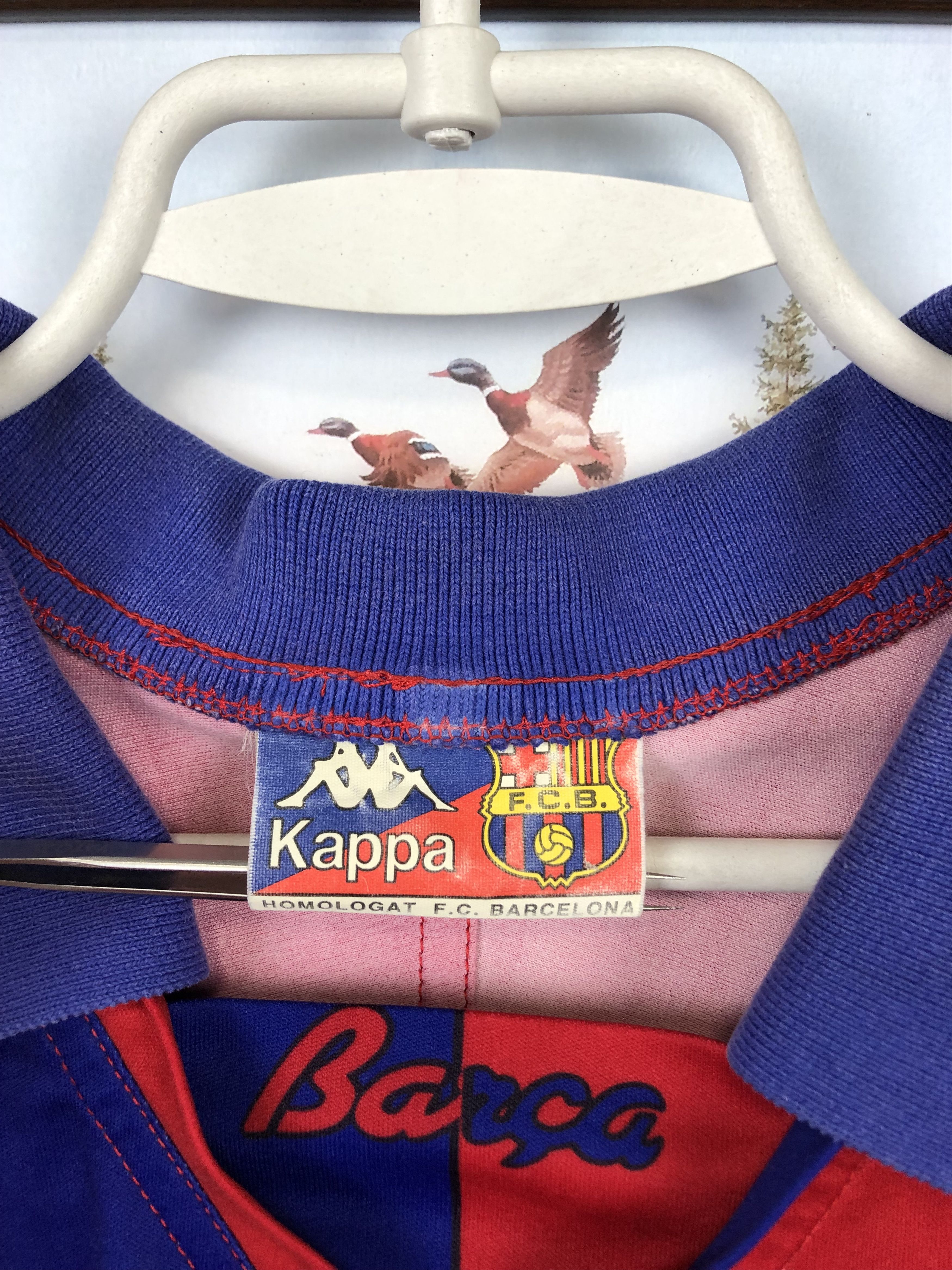 Kappa × Vintage Barcelona Home football shirt 1992 Soccer Long Sleeve Jersey Size US XL / EU 56 / 4 - 8 Thumbnail