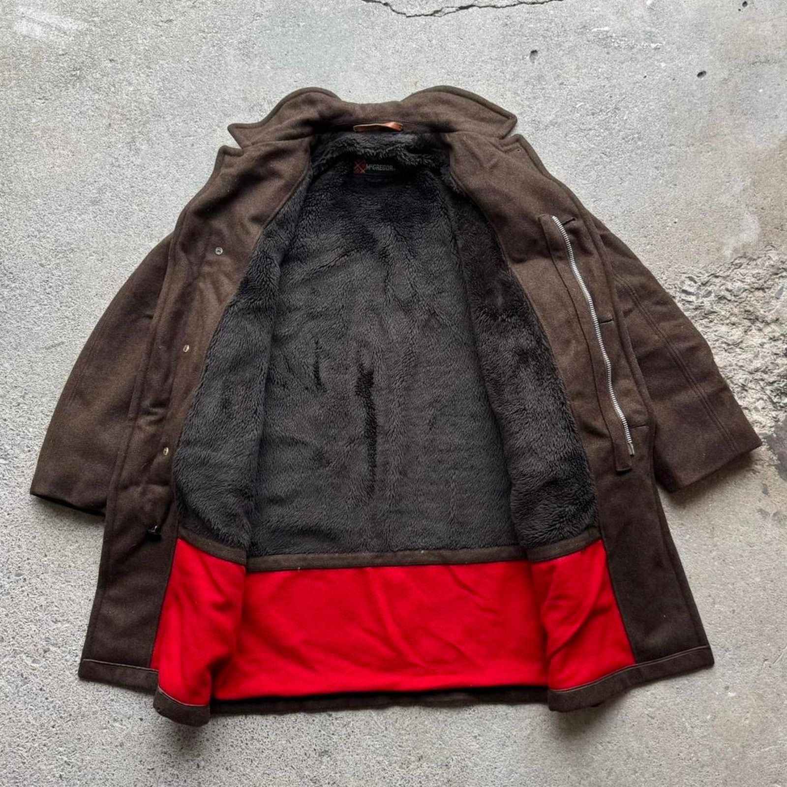 McGregor 70s McGregor Pile Lined Heavy Wool Coat with Detachable Hood Size US L / EU 52-54 / 3 - 6 Thumbnail