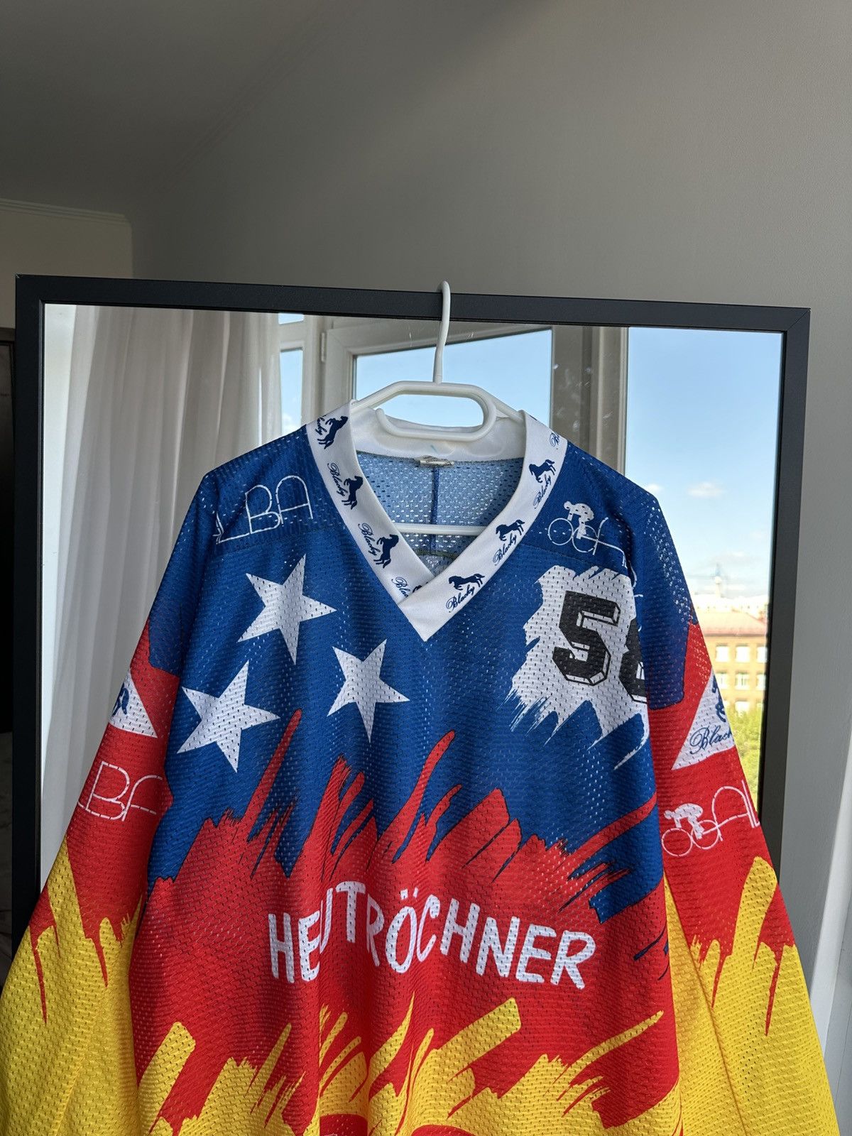 Vintage Vintage 90s Blacky Switzerland Motocross Jersey #58 Size US XL / EU 56 / 4 - 2 Thumbnail