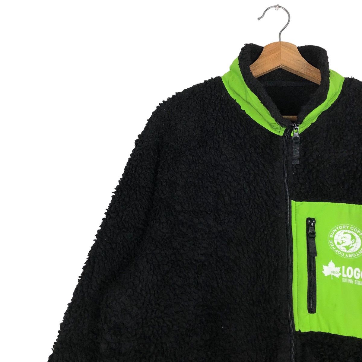 Japanese Brand 🔥Vtg Fleece Dip Pile Sherpa Jacket Suntory Coffee Boss Size US M / EU 48-50 / 2 - 7 Thumbnail