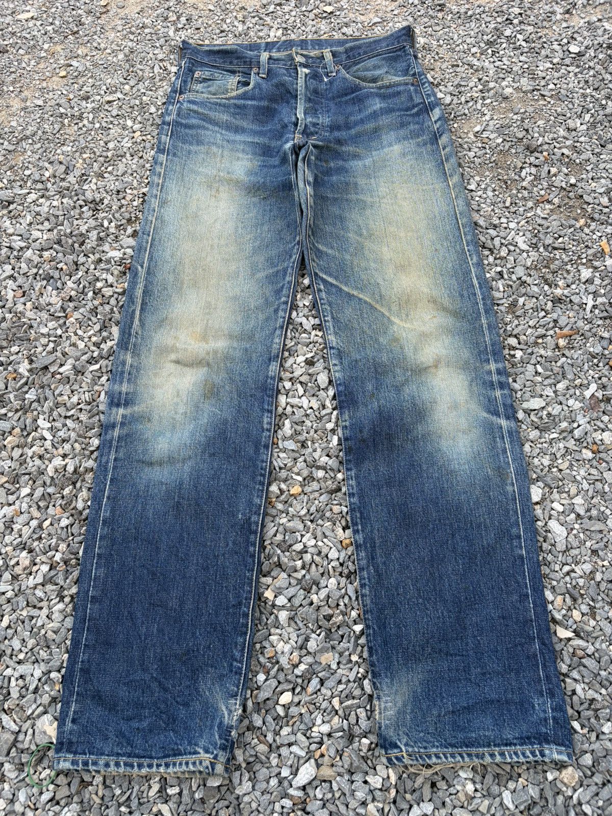Kapital VINTAGE LEVIS 503B BIG E SELVEDGE RUSTY DISTRESSED DENIM Size US 32 / EU 48 - 3 Thumbnail