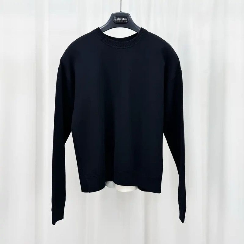 Valentino Valentino Black Cotton-Blend Long Sleeve Sweatshirt 0089 Size M / US 6-8 / IT 42-44 - 1 Thumbnail