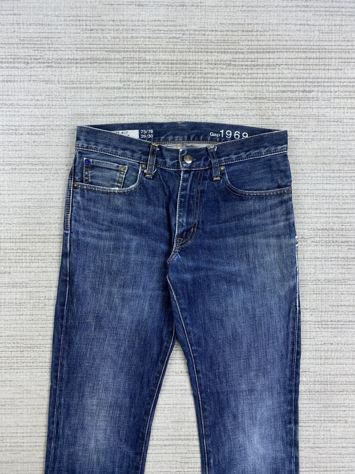Gap × Japanese Brand × Vintage Vintage Gap 1969 Slim Fit Straight Denim Pants Size US 30 / EU 46 - 7 Thumbnail