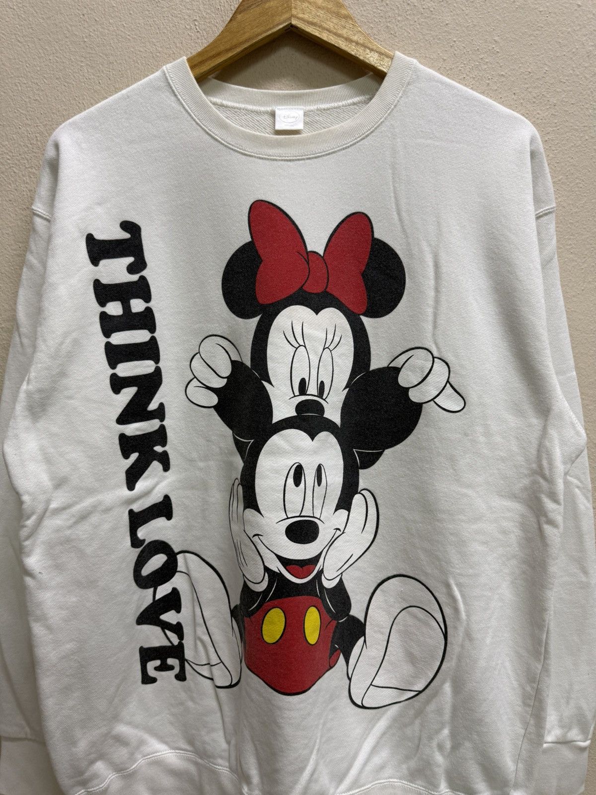 Disney Vintage Mickey Mouse Mirron Printed Sweatshirt Size US L / EU 52-54 / 3 - 16 Thumbnail
