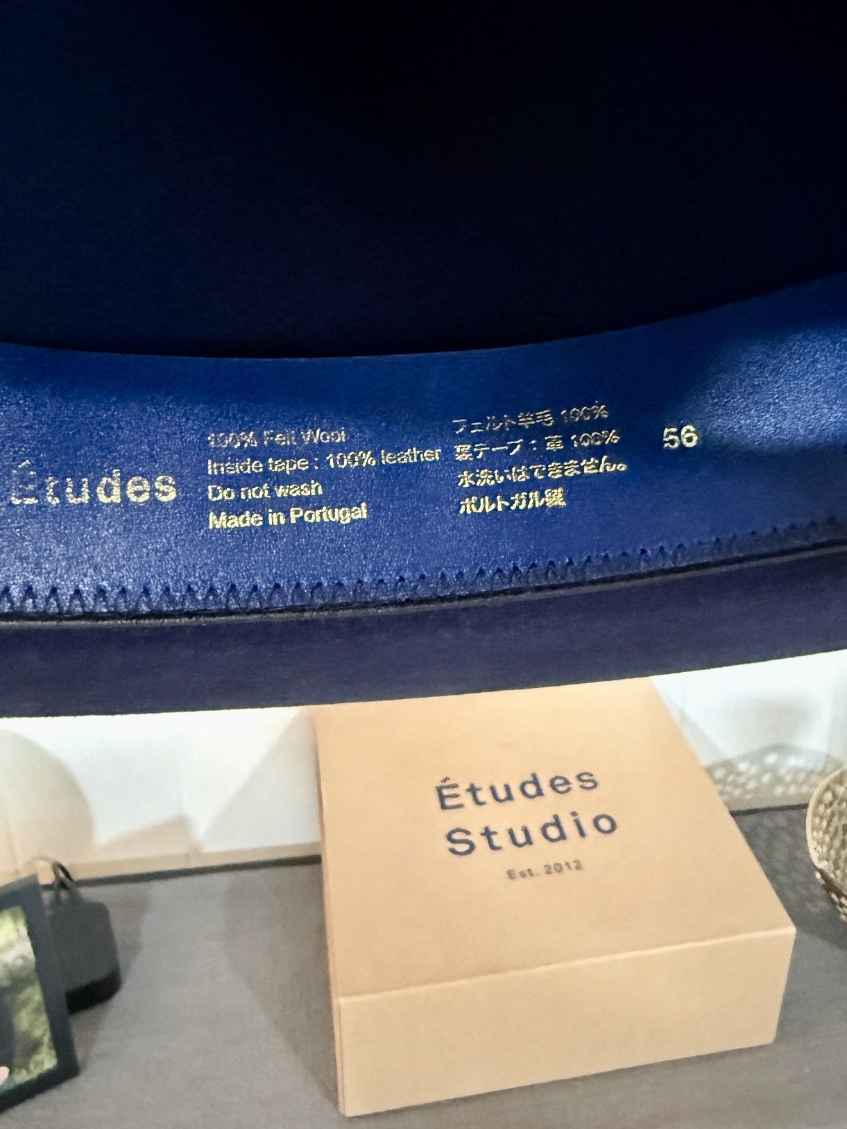 Etudes Etudes Studio Sesam Felt Hat (Navy) size 56 Size ONE SIZE - 6 Thumbnail