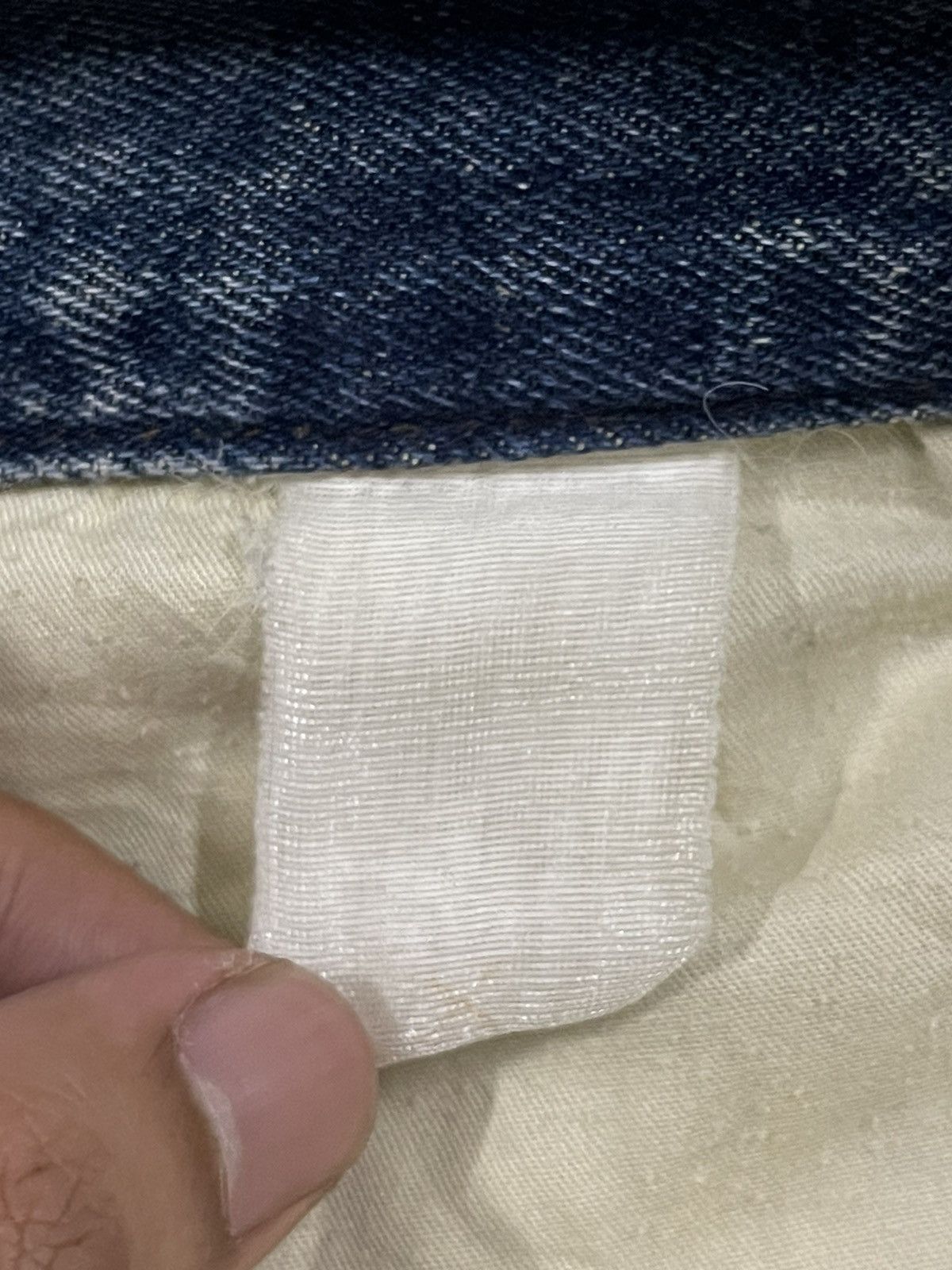 Hanes Vintage 90s Hanes Blue Wash Distress Baggy Jeans Size US 31 - 8 Thumbnail