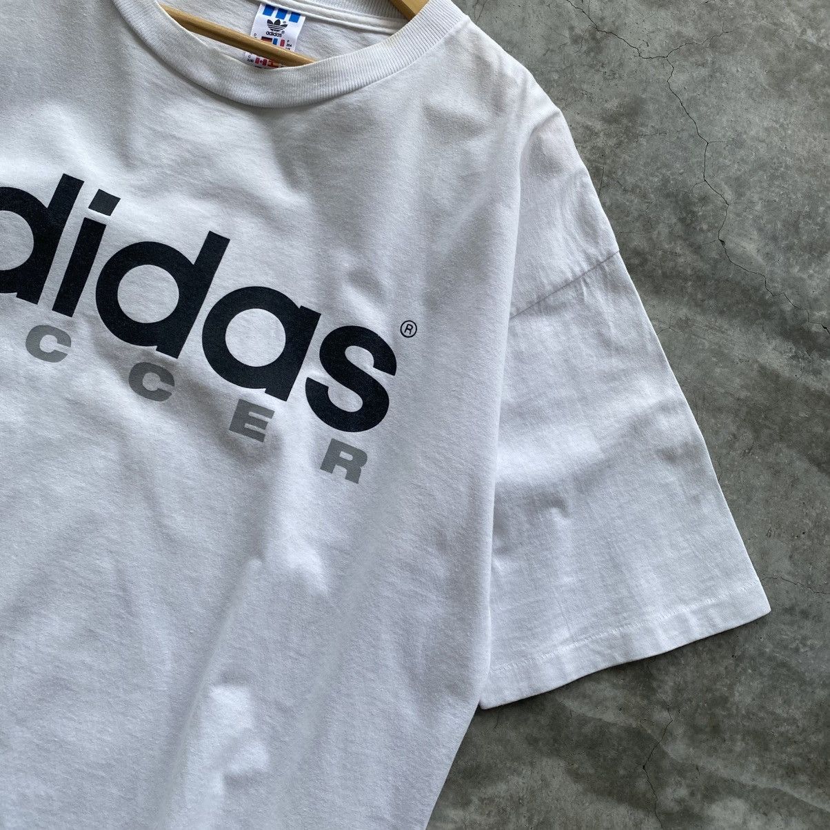 Adidas × Vintage Vintage 90's Adidas Soccer Tshirt (XL) Size US XL / EU 56 / 4 - 3 Thumbnail