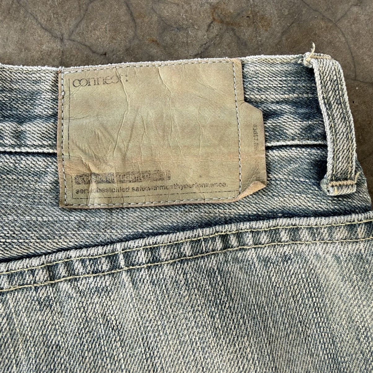 Japanese Brand W35x29.5 Vintage Connect Rusty Faded Denim Jean Pants Size US 35 - 15 Thumbnail