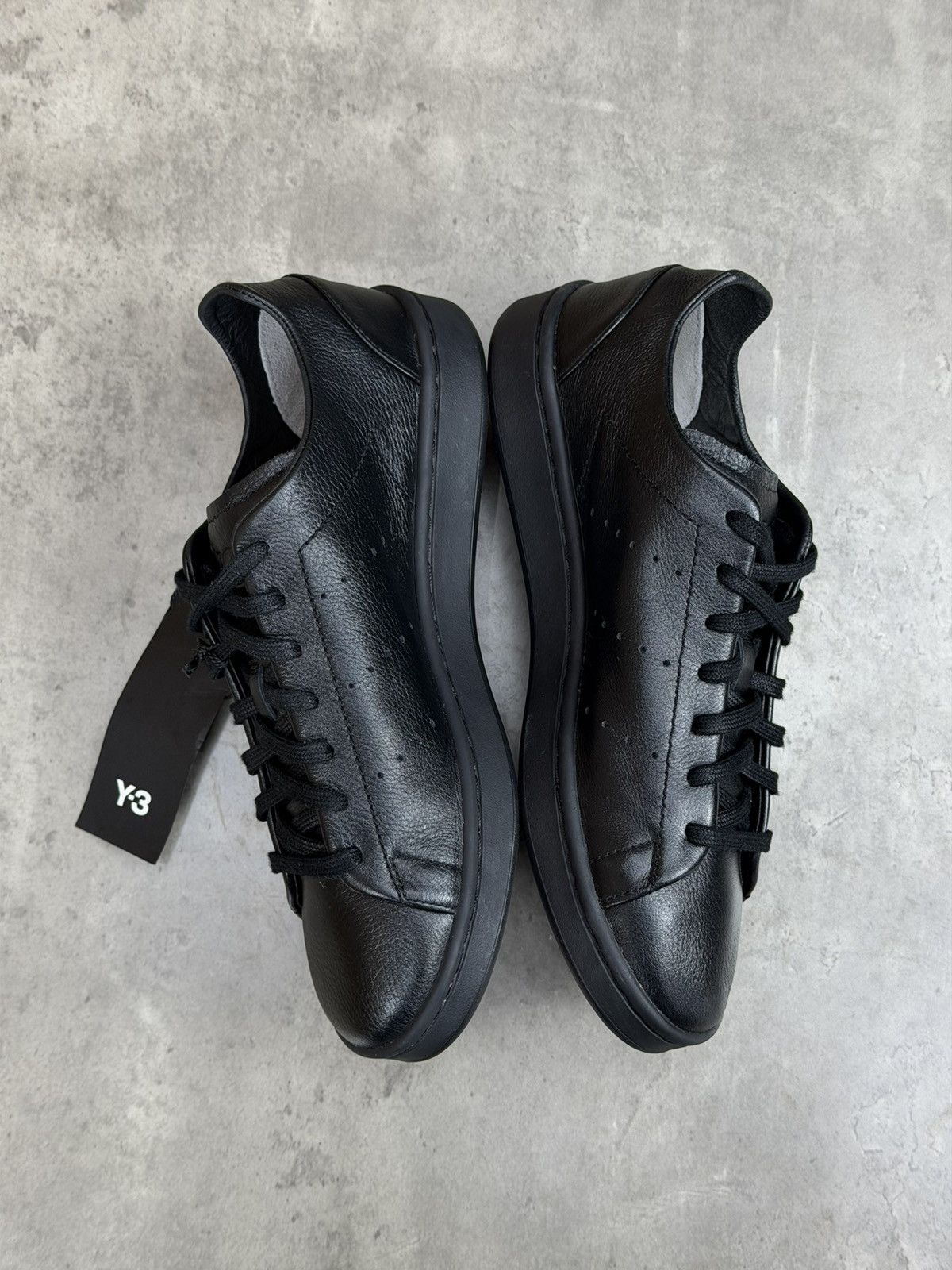 Y-3 Adidas Y-3 Stan Smith Triple Black Size US 7 Size US 7 / EU 40 - 6 Thumbnail