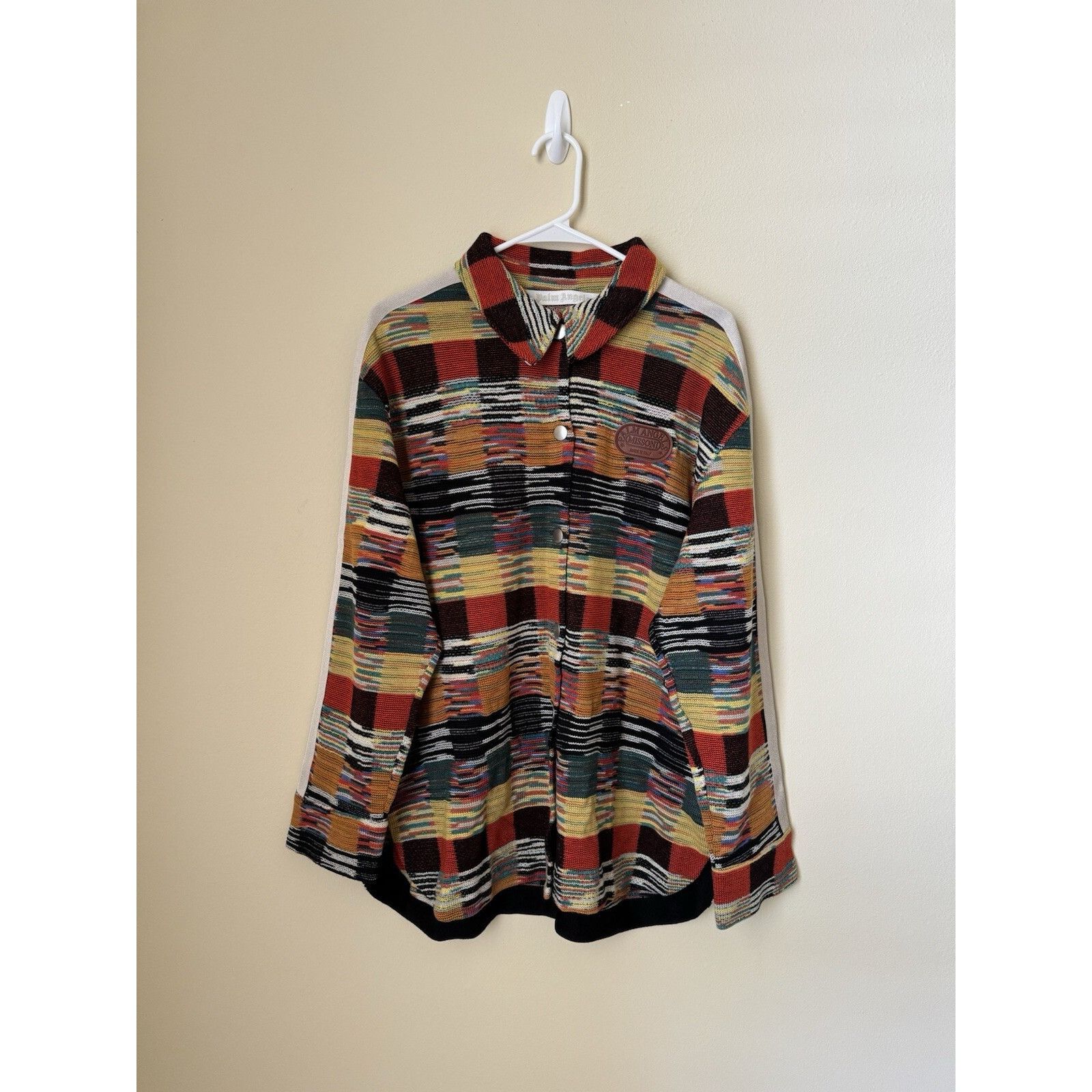 Palm Angels Palm Angels x Missoni Snap Button Shirt Multicolor Wool XXL Size US XXL / EU 58 / 5 - 1 Thumbnail