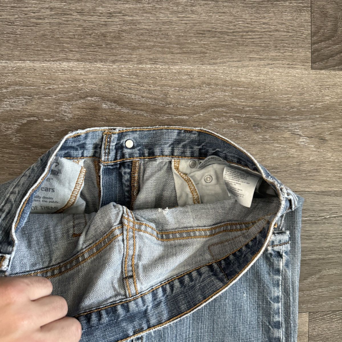 Levi's × Vintage Crazy Vintage y2k Levi’s 559 boot cut faded & distressed jea Size US 30 / EU 46 - 5 Thumbnail