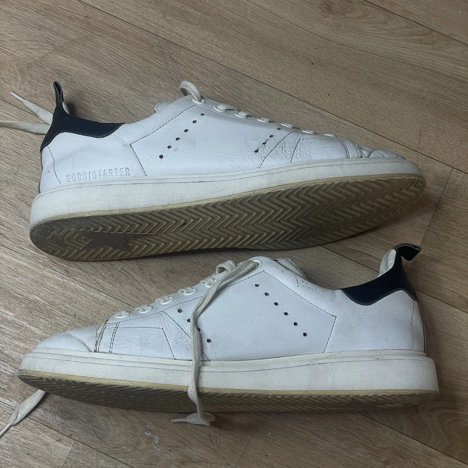 Golden Goose Golden Goose Sneakers STARTER VCE GGDB WHITE Leather low top Size US 8 / IT 38 - 3 Thumbnail