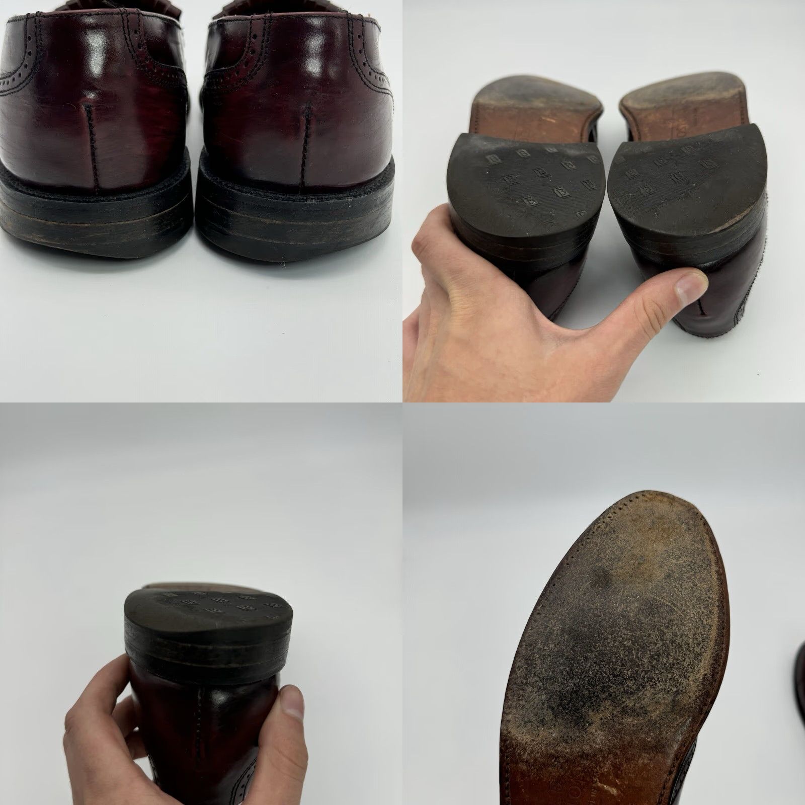 Vintage VINTAGE BOSTONIAN WINGTIP OXFORD LOAFERS BURGUNDY MENS 8 D/B TASSELED Size US 8 / EU 41 - 8 Thumbnail