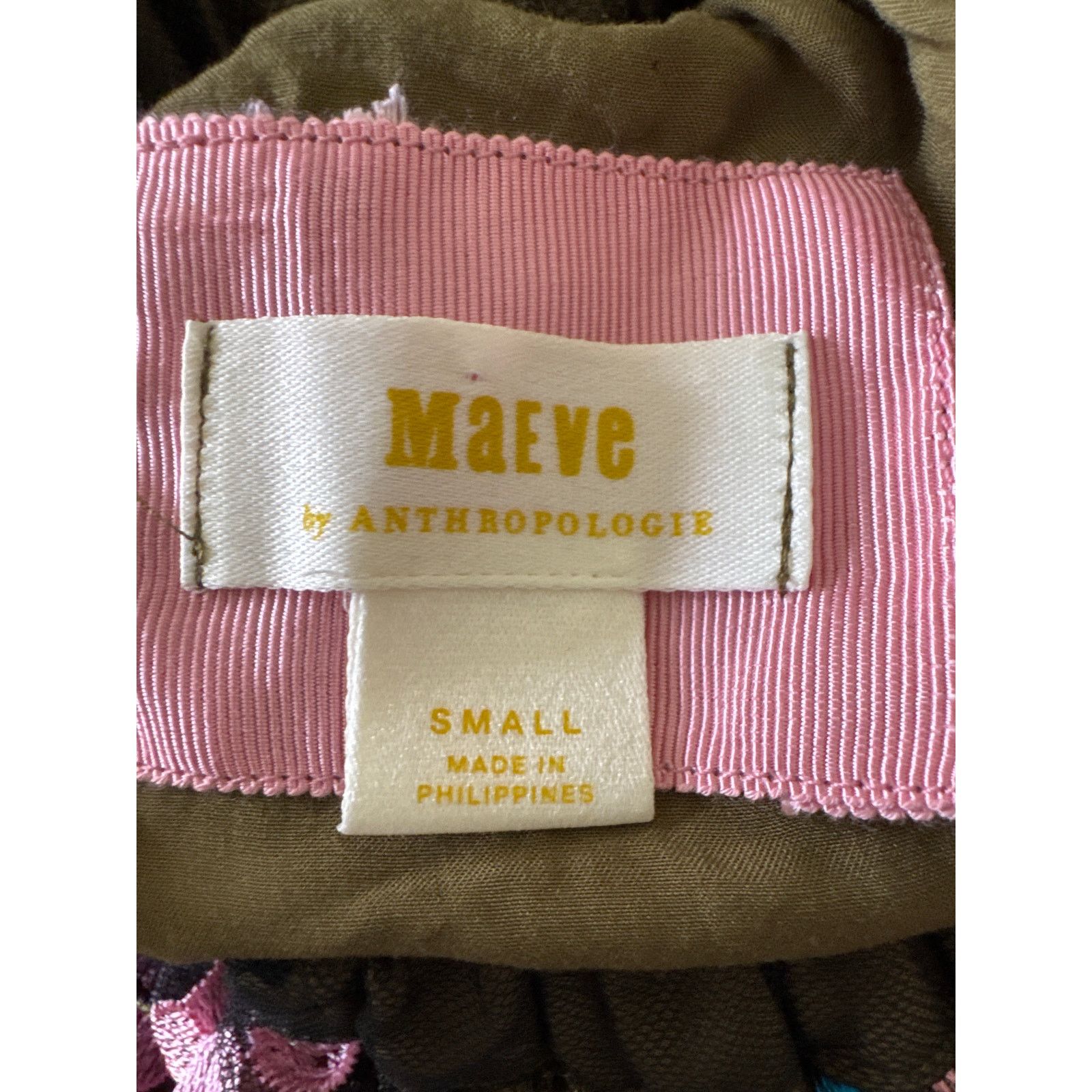 Anthropologie ANTHROPOLOGIE Maeve Floral Appliqué Pull On Midi Skirt Size 26" / US 2 / IT 38 - 4 Thumbnail