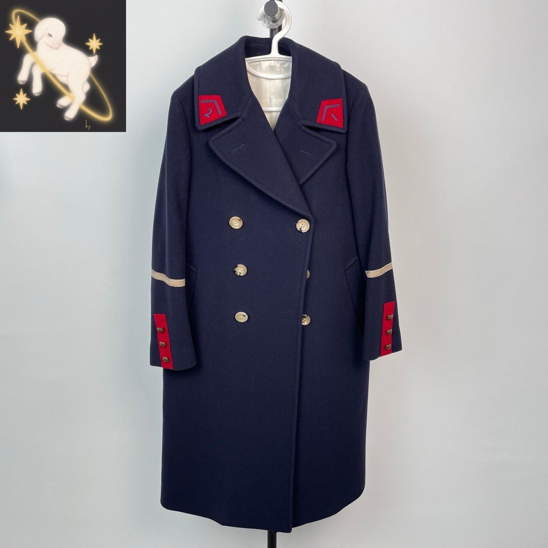 Gucci Gucci Long Blue Coat 38 Women Size S / US 4 / IT 40 - 1 Thumbnail