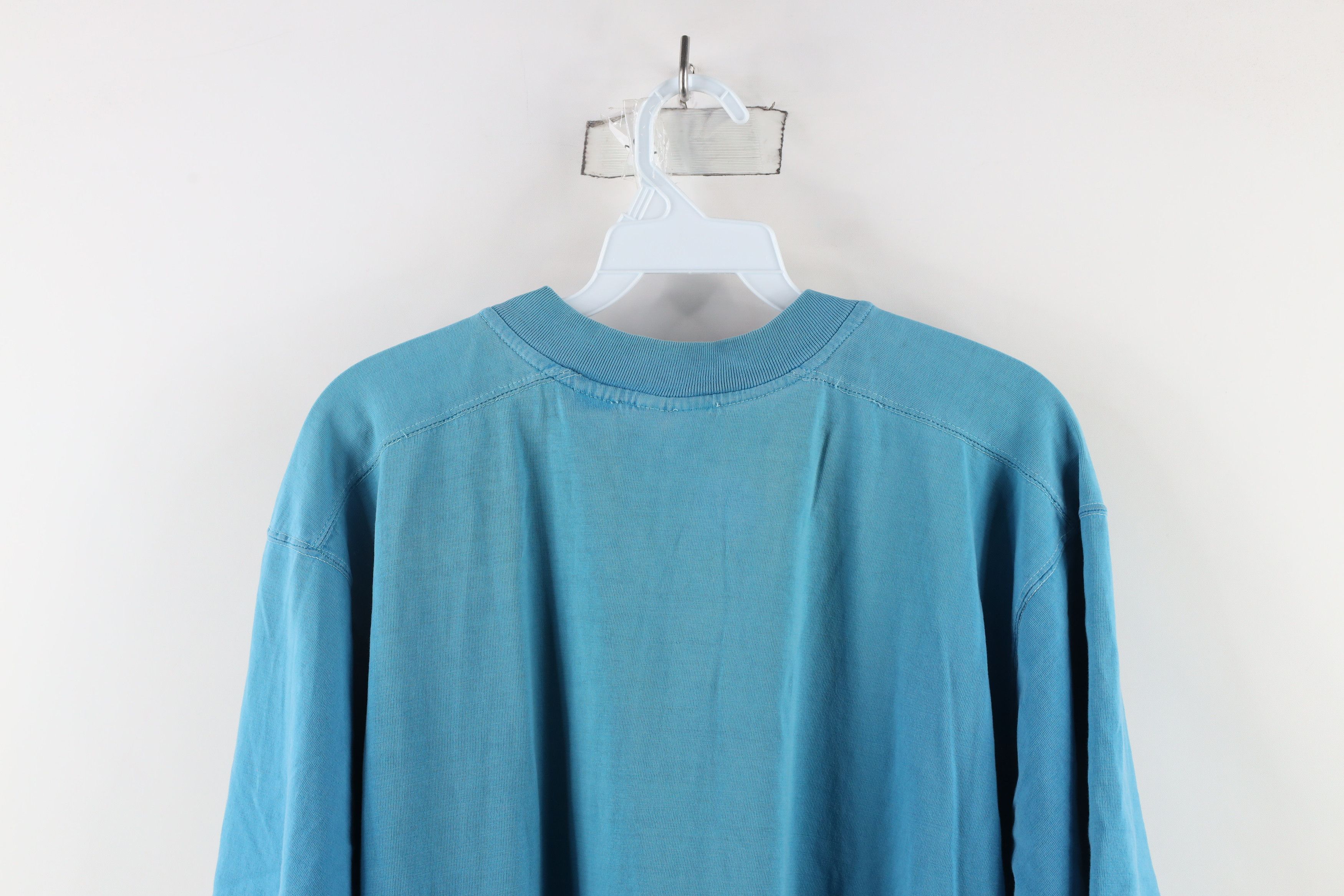 Vintage Vintage 90s Streetwear Blank Short Sleeve Henley T-Shirt Size US L / EU 52-54 / 3 - 15 Thumbnail