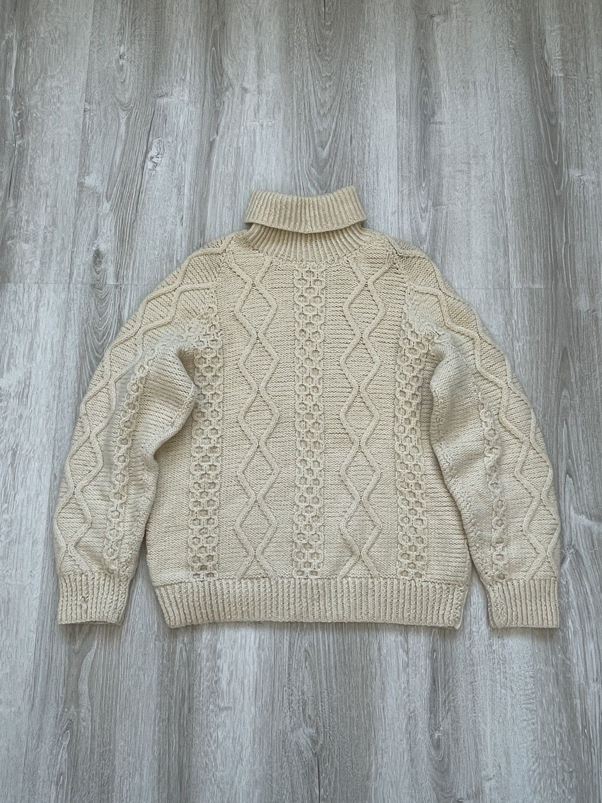 Other × Rare × Vintage Vintage 90s Fisherman Knit Sweater High 