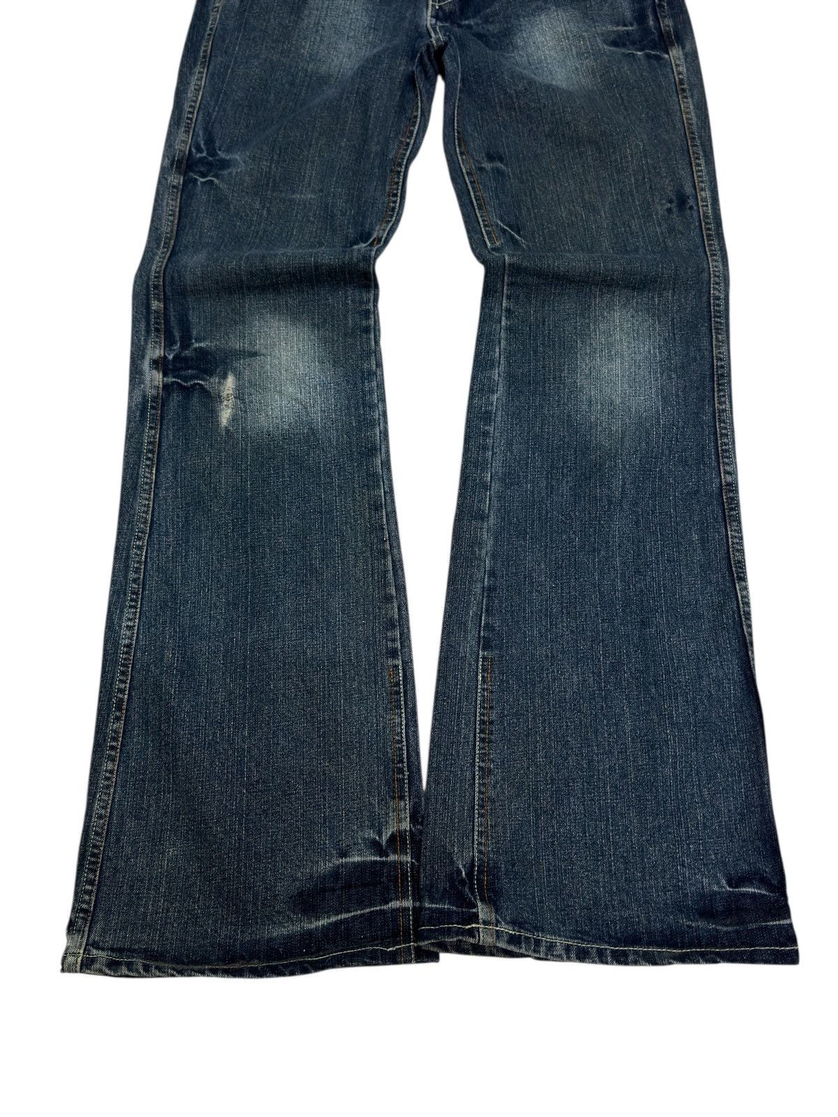 Vintage Vintage Indecent Bootcut Jeans Dark Blue Y2K Leather Pocket Size US 30 / EU 46 - 6 Thumbnail
