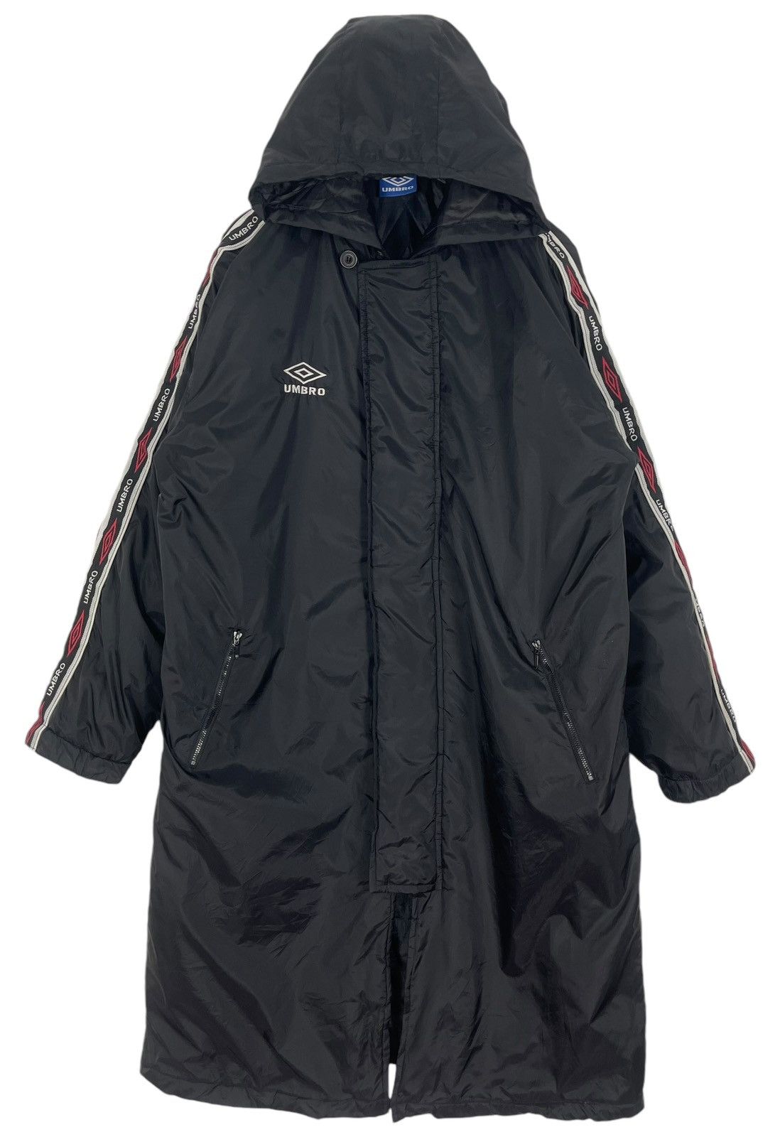 Umbro × Vintage 90s VINTAGE UMBRO CHROME LOGO LONG JACKET Size US L / EU 52-54 / 3 - 2 Thumbnail
