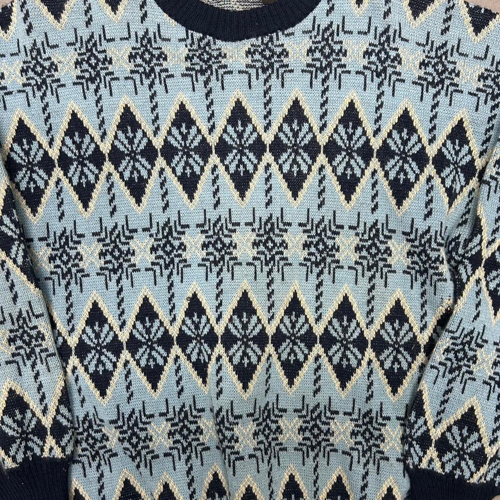 Other VTG 80s David Gregg blue sweater Size L / US 10 / IT 46 - 2 Thumbnail