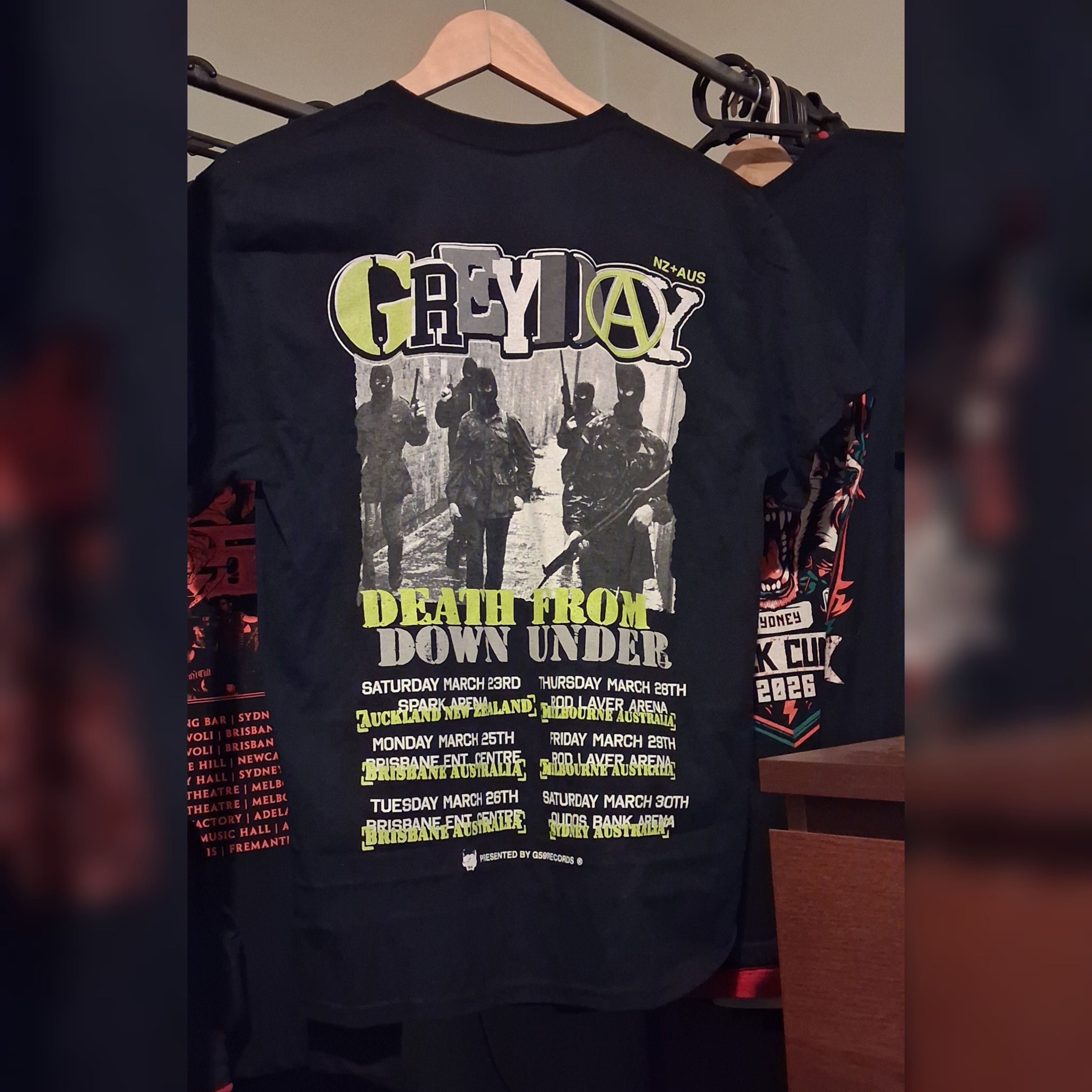 G59 Records $uicideboy$ Greyday 'Death From Down Under' Australia Shirt Size US M / EU 48-50 / 2 - 5 Thumbnail