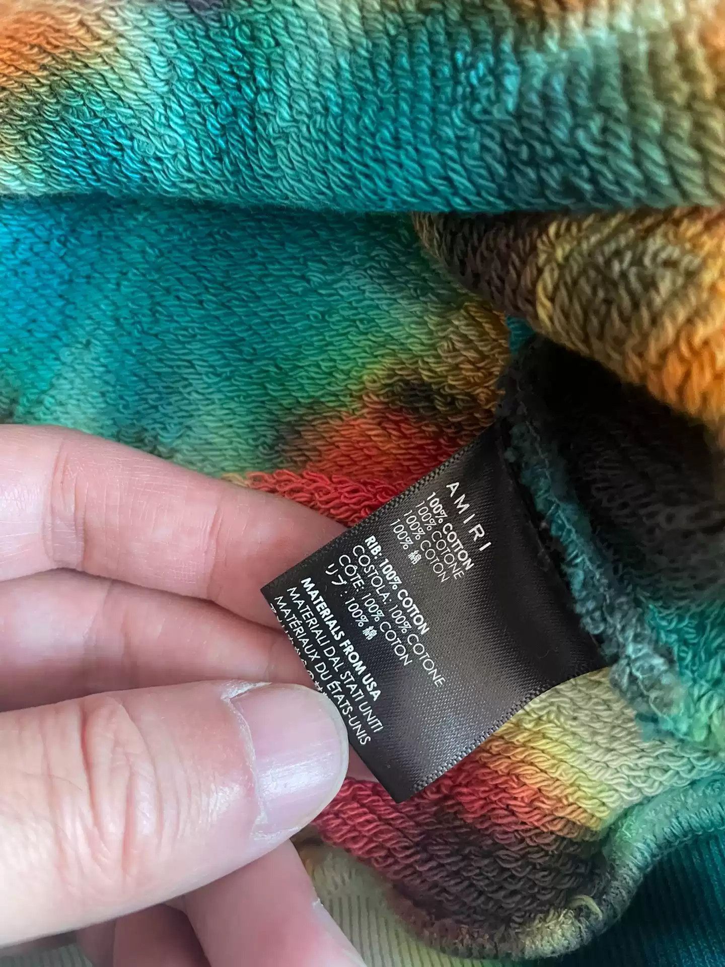 Amiri AMIRI Tie Dye Logo Crewneck-2506 Size US M / EU 48-50 / 2 - 4 Thumbnail