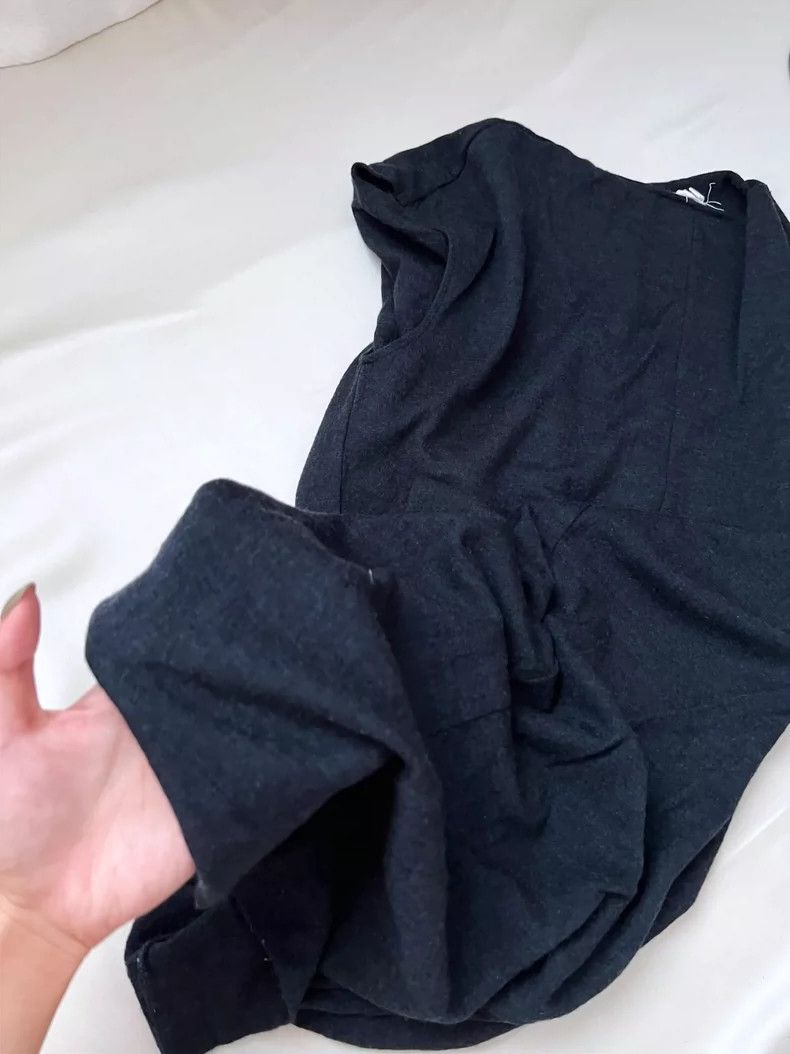 Helmut Lang HELMUT LANG sizeP Irregular wool dark blue dress Size XS / US 0-2 / IT 36-38 - 5 Thumbnail