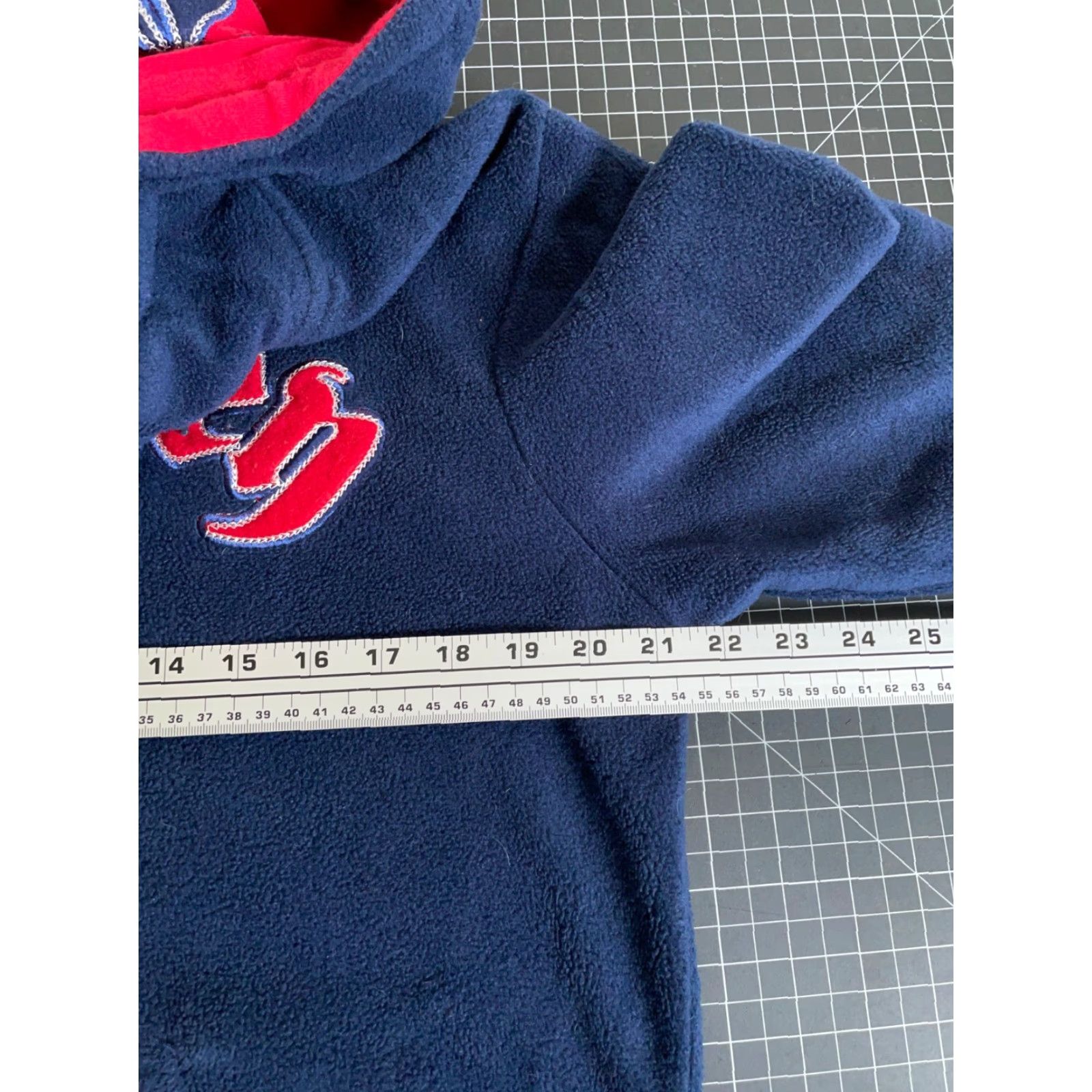 Disney Disney Mickey Mouse Fleece Zip Up Hoodie Women's Large Dark Blue Embroidered Size L / US 10 / IT 46 - 5 Thumbnail
