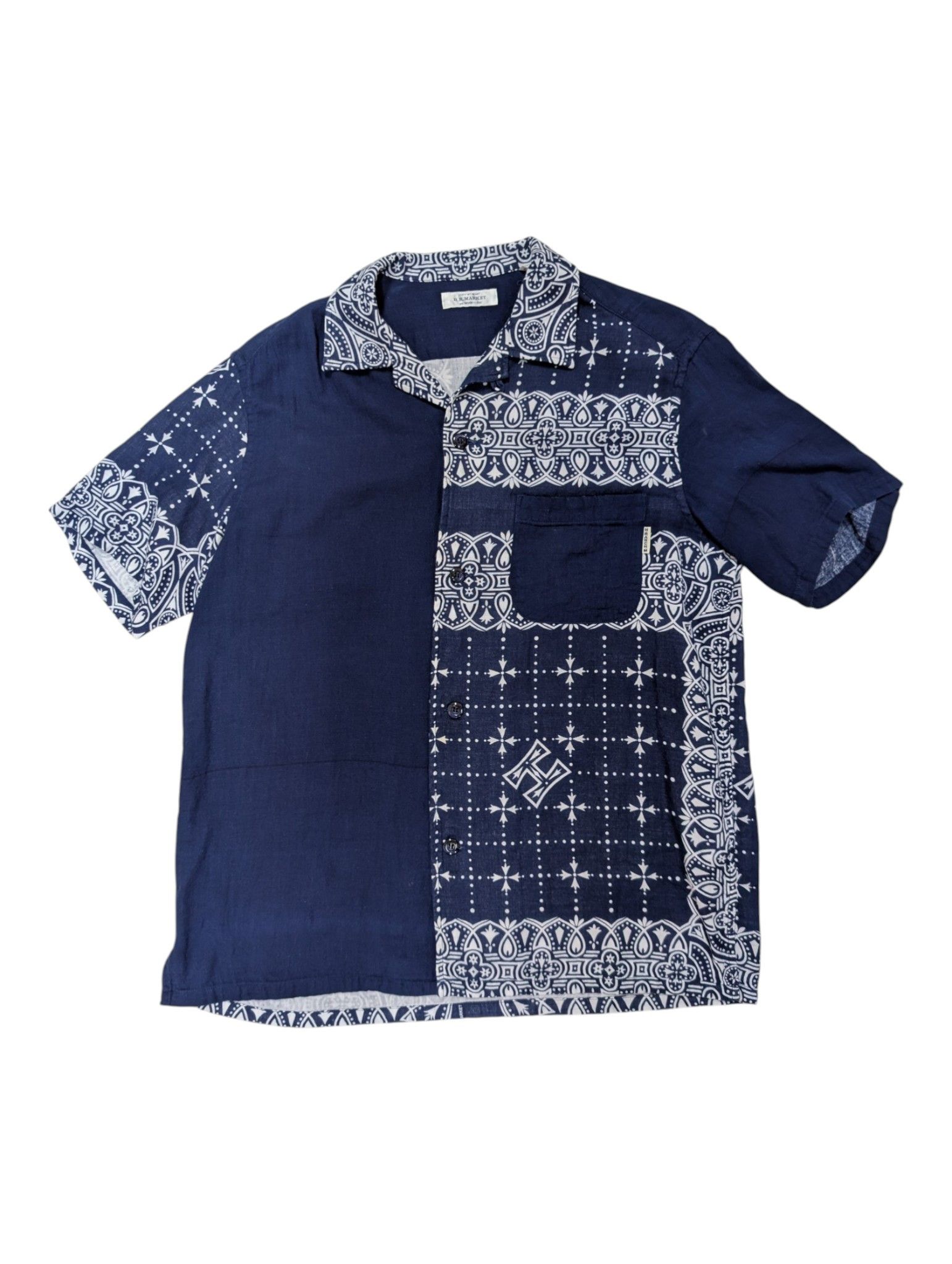 HOLLYWOOD RANCH MARKET Hollywood Ranch Market Blue Bandana Print Shirt Size US L / EU 52-54 / 3 - 1 Thumbnail