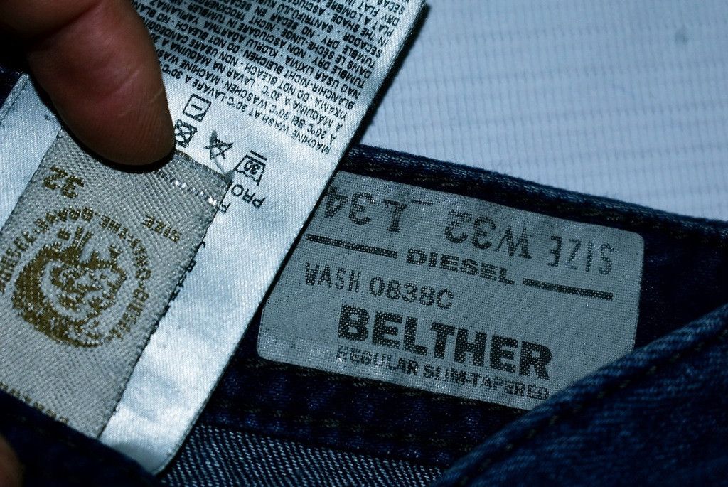 Diesel × Vintage DIESEL BELTHER 0838C slim W32 L34 tapered w33 l32 Size US 32 / EU 48 - 2 Thumbnail