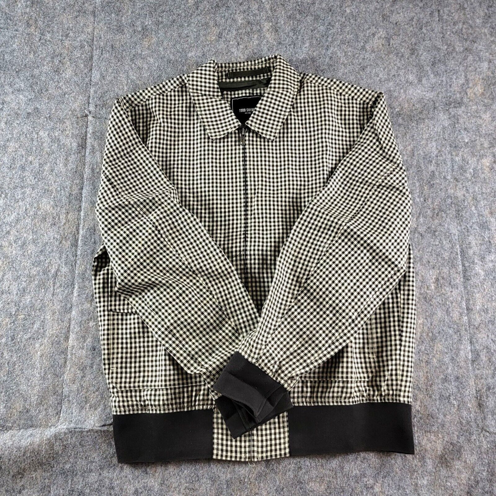 Todd Snyder Todd Snyder Gingham Scooter Bomber Jacket size S Cream Size US S / EU 44-46 / 1 - 3 Thumbnail
