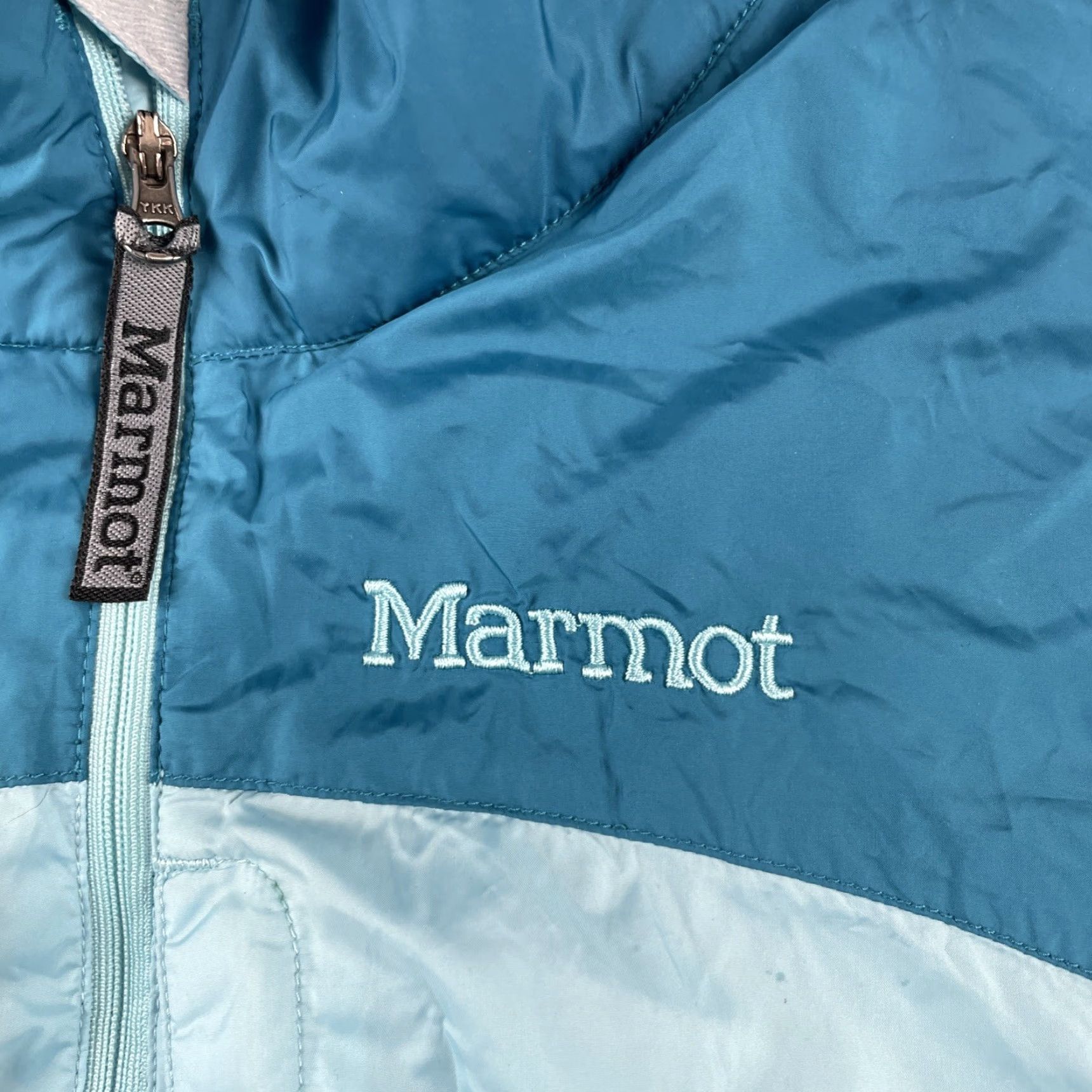 Marmot Marmot Women’s Jacket Windbreaker Two Tone Blue Zip Sweat Lined Fleece Teal M Size M / US 6-8 / IT 42-44 - 3 Thumbnail
