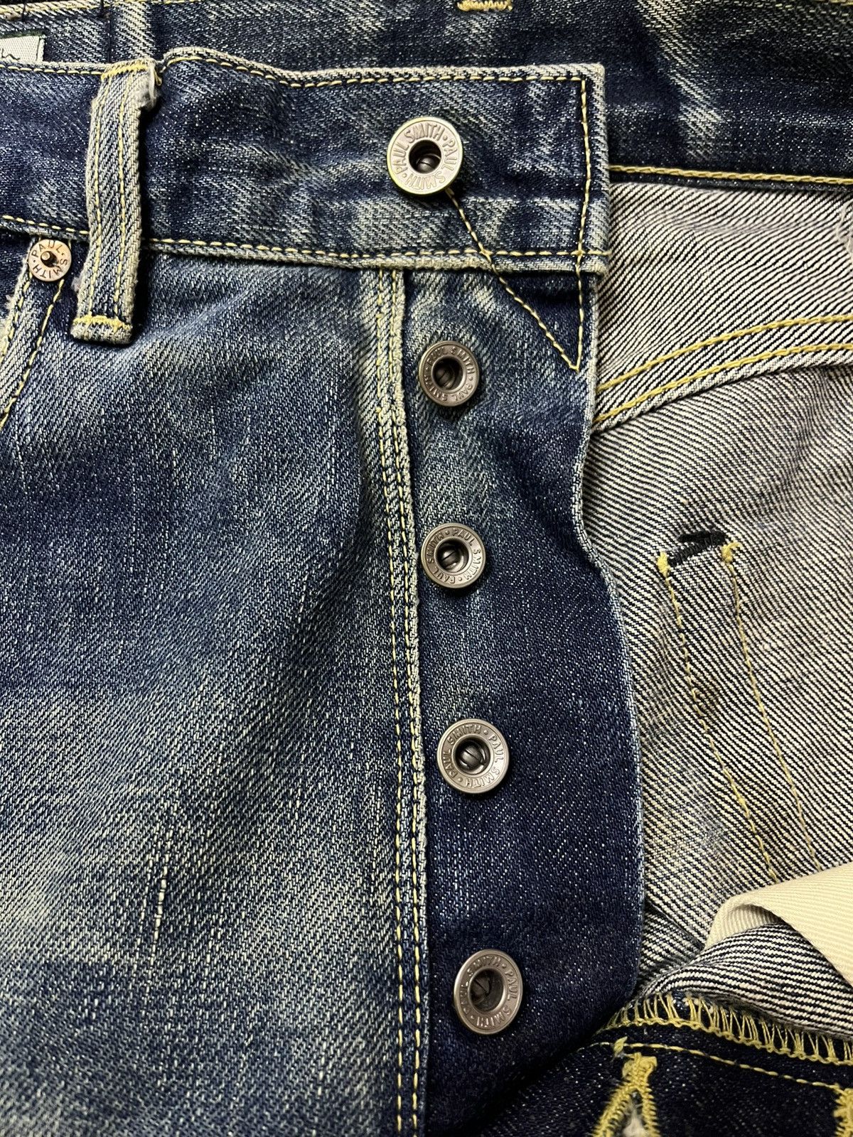 Vintage Vintage Paul Smith purple line selvedge distressed denim Size US 31 - 14 Thumbnail