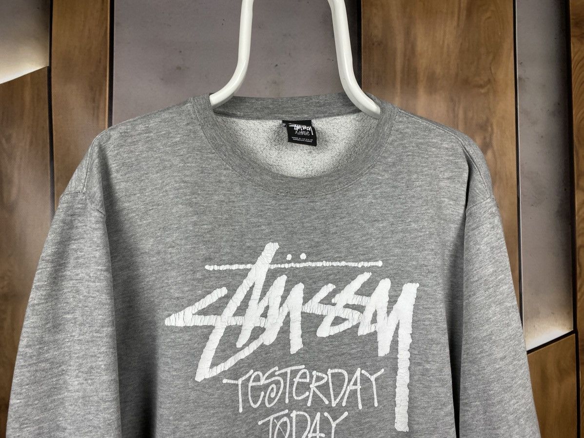 Stussy 💀Vintage Sweatshirt Stussy Yesterday Today Tomorrow VTG Tee💀 Size US XL / EU 56 / 4 - 5 Thumbnail
