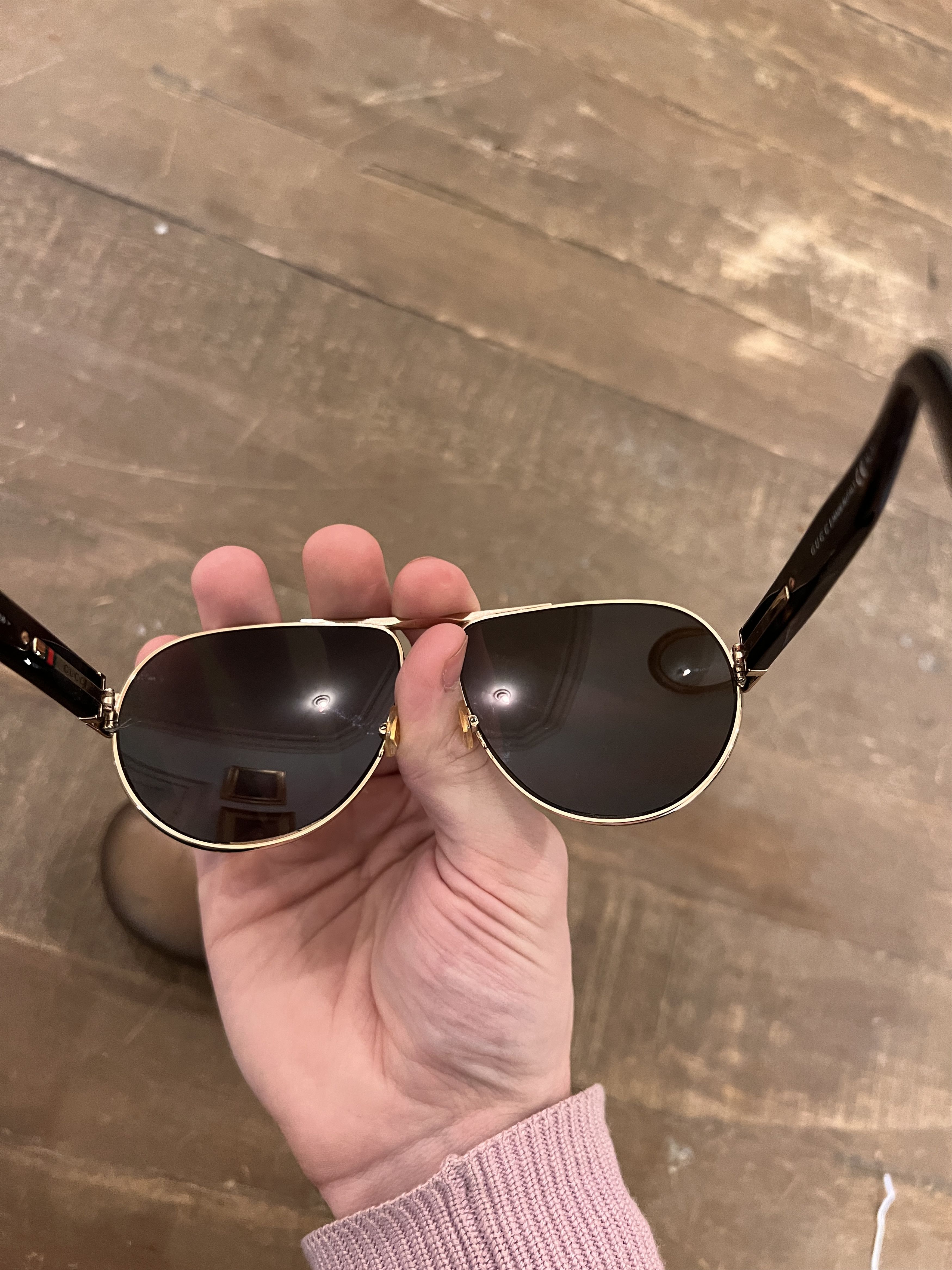 Gucci Pilot Sunglasses 😎 Size ONE SIZE - 2 Thumbnail