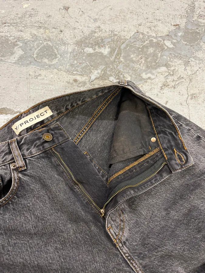 Y/Project SS2024 Y/Project Maxi Cavalier Denim Grey Astro Pants Size US 30 / EU 46 - 12 Thumbnail