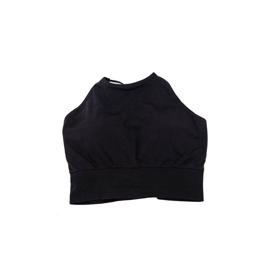 Other Black Strappy Sports Bra Crop Top Open Back Athleisure Yoga Size S / US 4 / IT 40 - 4 Thumbnail