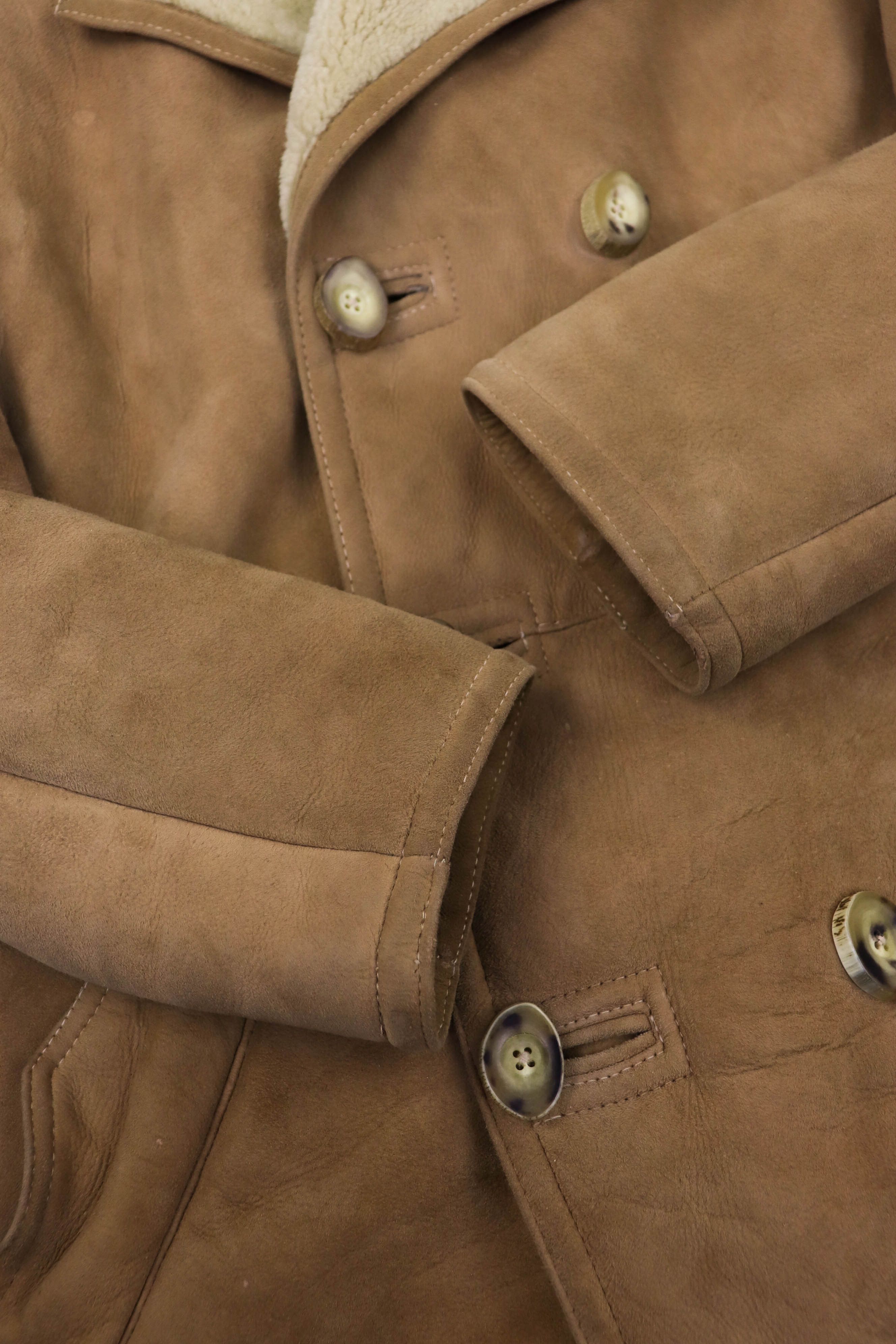 Harrods Vintage Californian Spring Lamb England Made Shearling Coat Size US M / EU 48-50 / 2 - 13 Thumbnail