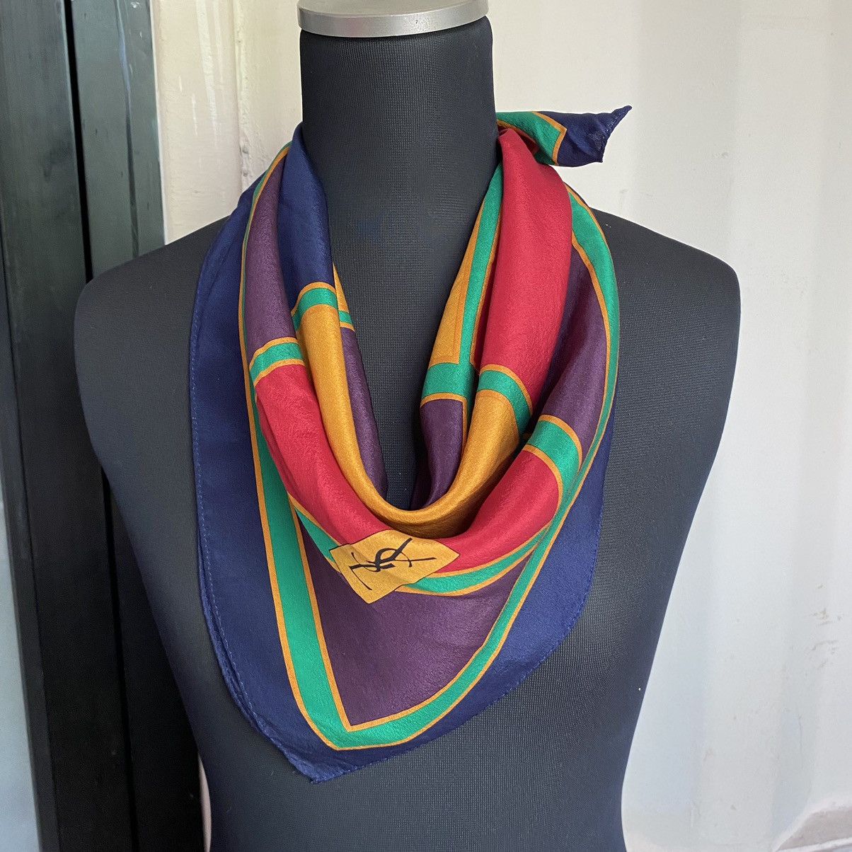 Yves Saint Laurent YSL Yves Saint Laurent multicolor scarf Size ONE SIZE - 4 Thumbnail