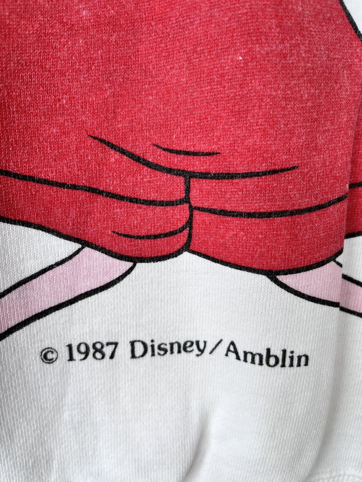 Disney × Vintage VTG 1987 Who Framed Roger Rabbit Mirror Print Sweatshirt Size US L / EU 52-54 / 3 - 4 Thumbnail