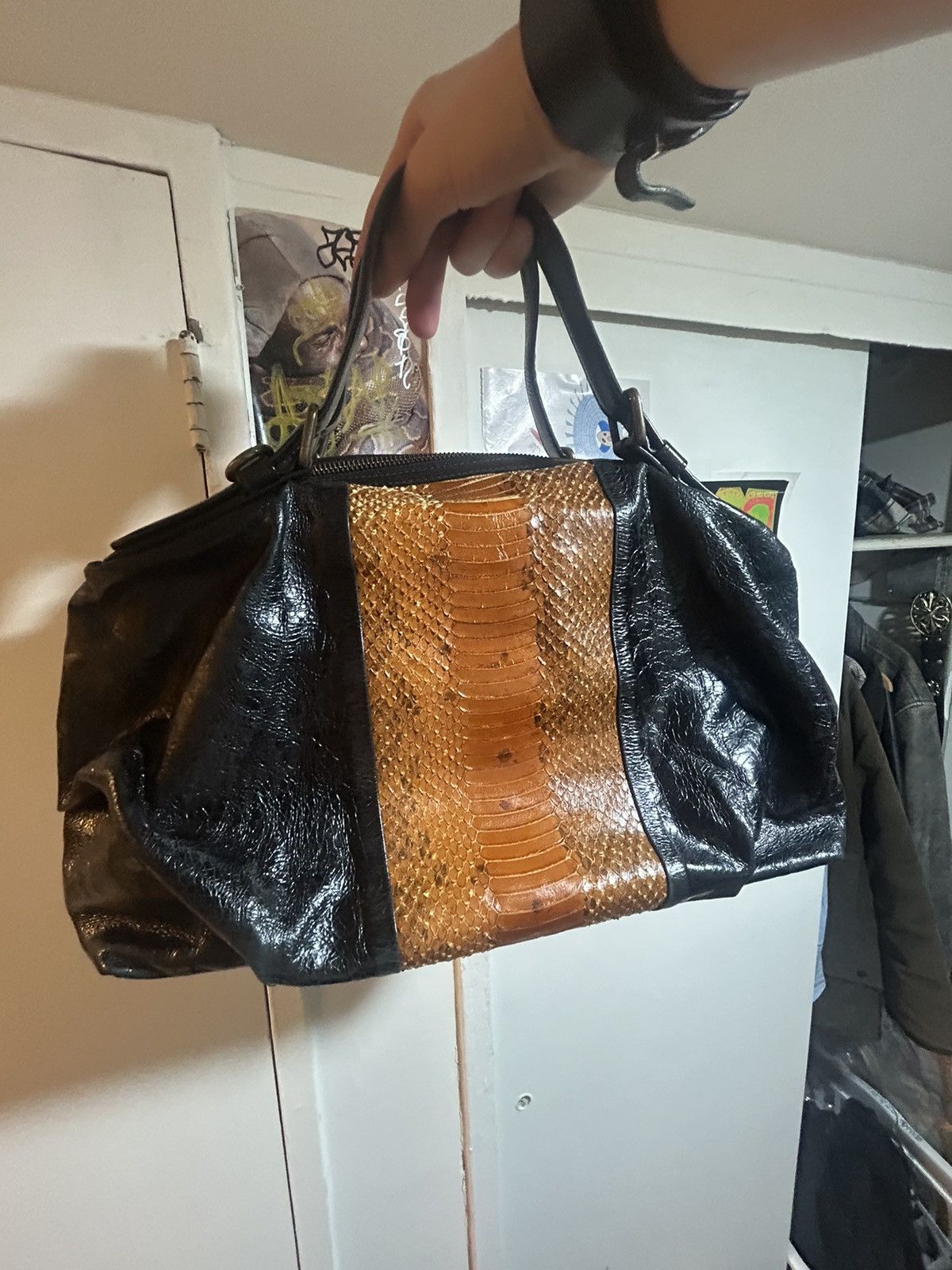 Dries Van Noten Snake skin leather bag Size ONE SIZE - 2 Thumbnail