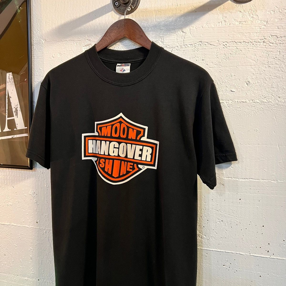 Band Tees Vintage 2000’s Moonshine Hangover Harley Parody T-Shirt Med Size US M / EU 48-50 / 2 - 3 Thumbnail