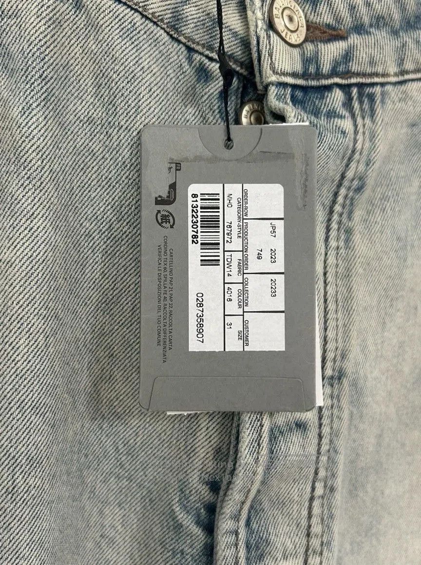 Balenciaga Balenciaga FW23 Distressed Straight Jeans. Size US 31 - 5 Thumbnail