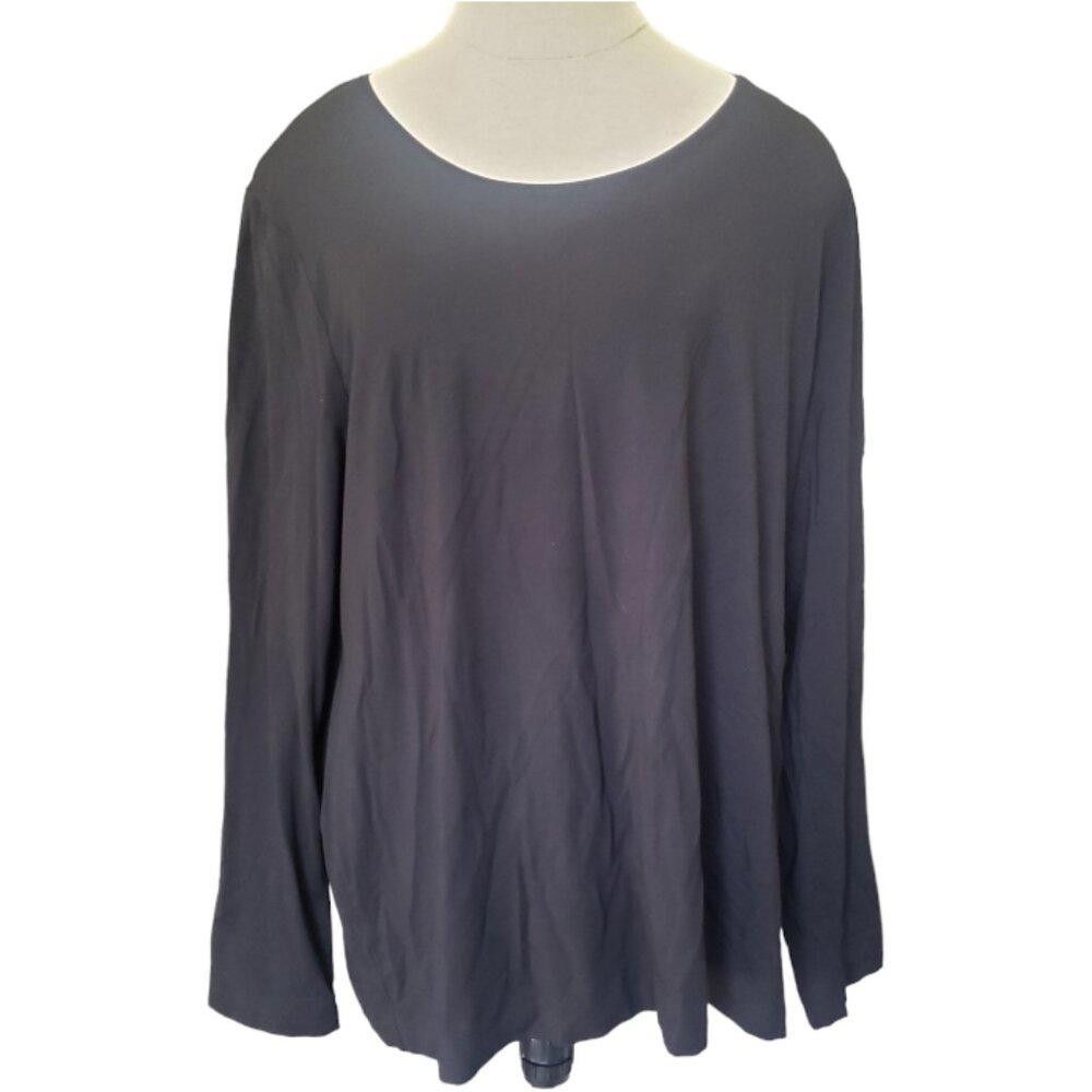 Chicos CT1524 Chico's Ultimate Long Sleeve Black Tee XL Size XL / US 12-14 / IT 48-50 - 1 Thumbnail