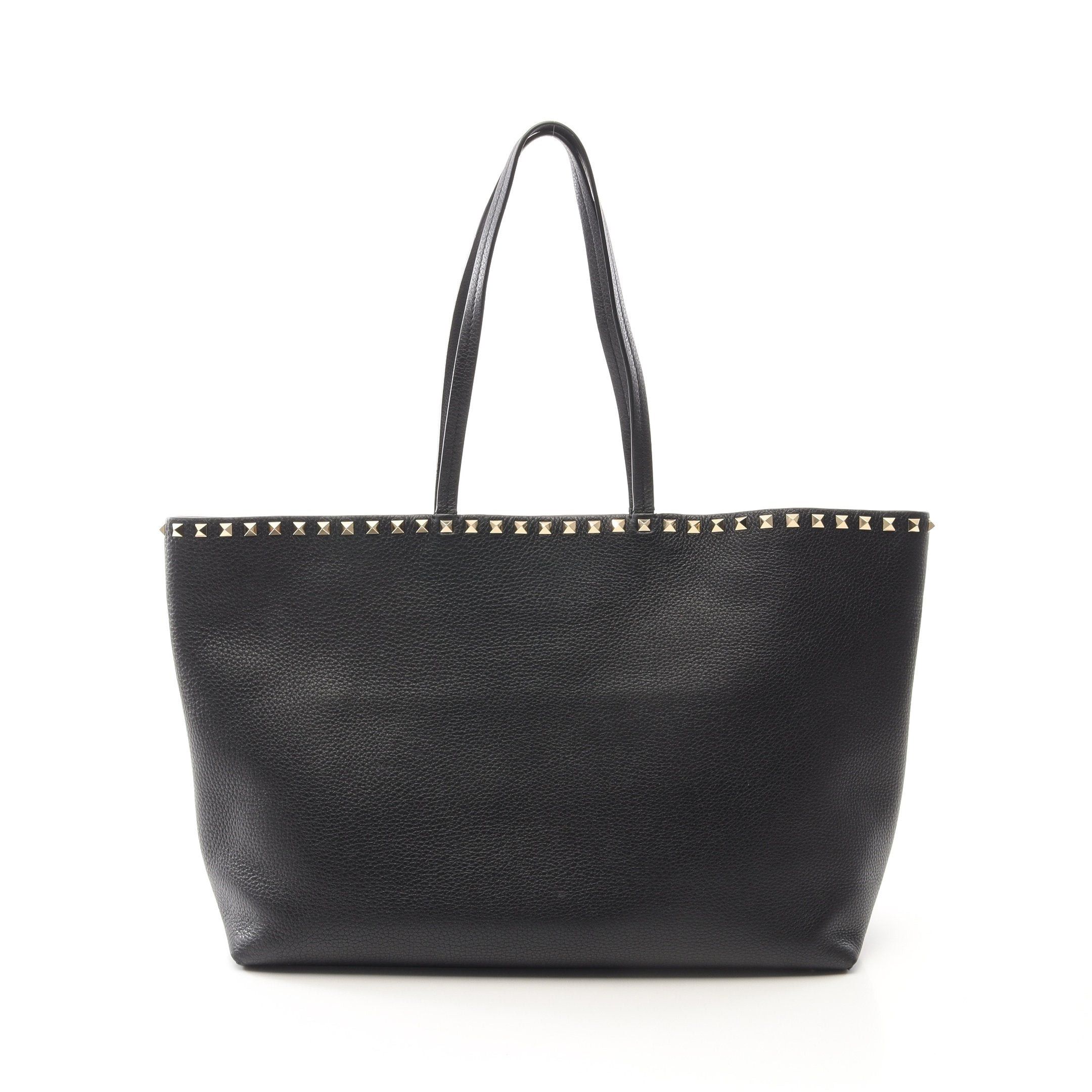 Valentino Valentino Rockstud Shoulder Bag Tote Leather Black Size ONE SIZE - 1 Thumbnail
