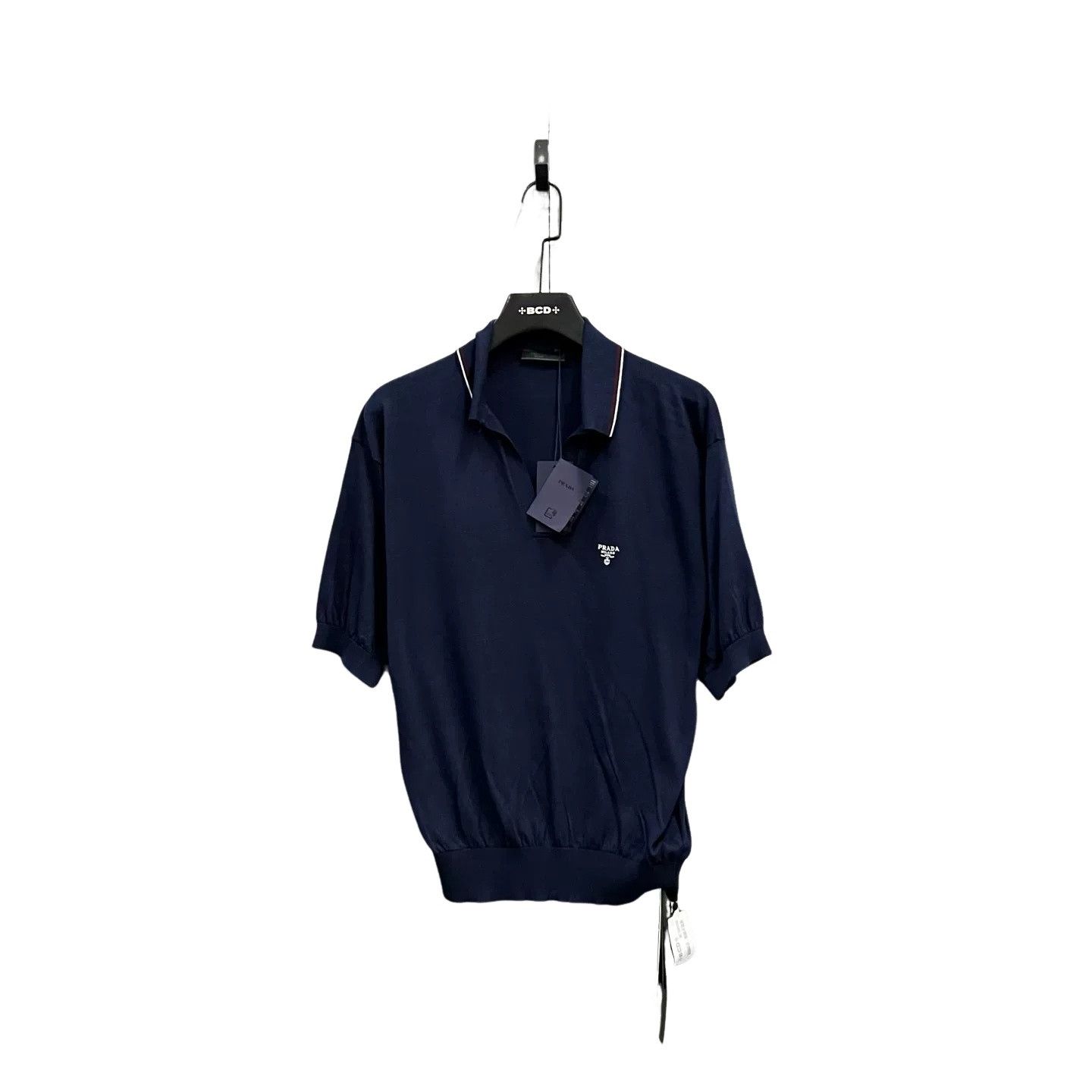 Prada Prada Cashmere Logo Knit Polo Size 48 Size US M / EU 48-50 / 2 - 1 Thumbnail