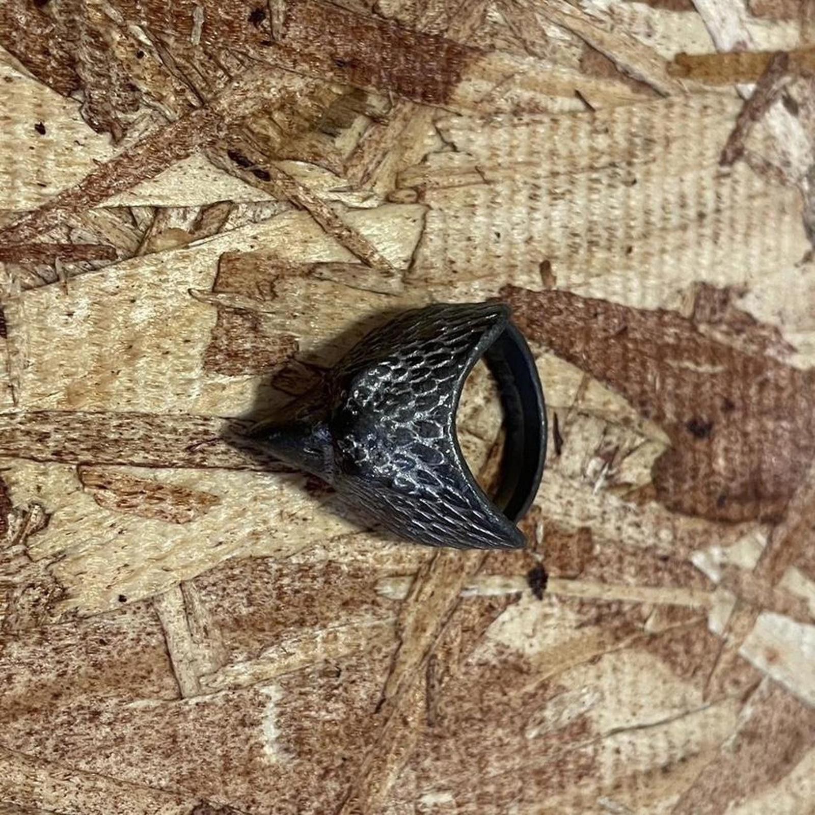 Vintage [80s Vintage] • : 1980s gothic “Bald Eagle” biker ring. Size ONE SIZE - 3 Thumbnail