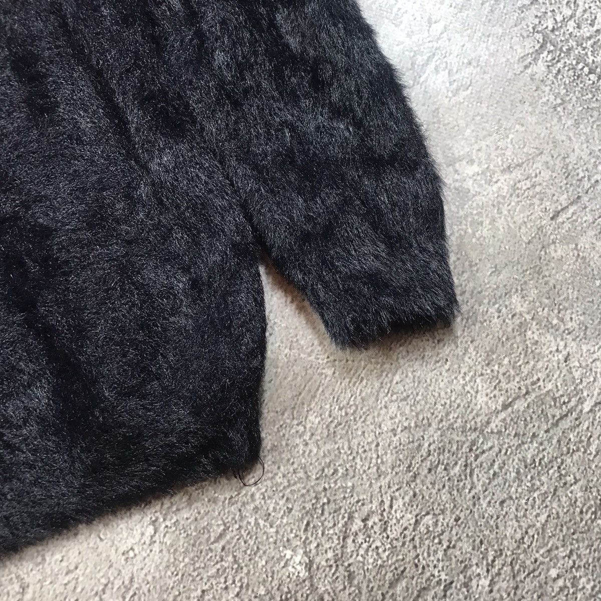90's Vintage mohair Knit black