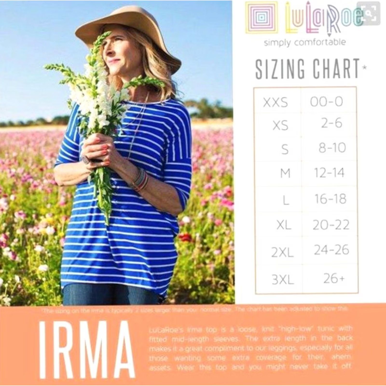 Vintage LuLaRoe Irma T Shirt Womens XXS Top Tee Tunic Green Red Geometric Christmas Vintage USA Size XXS / US 00 / IT 34 - 6 Thumbnail